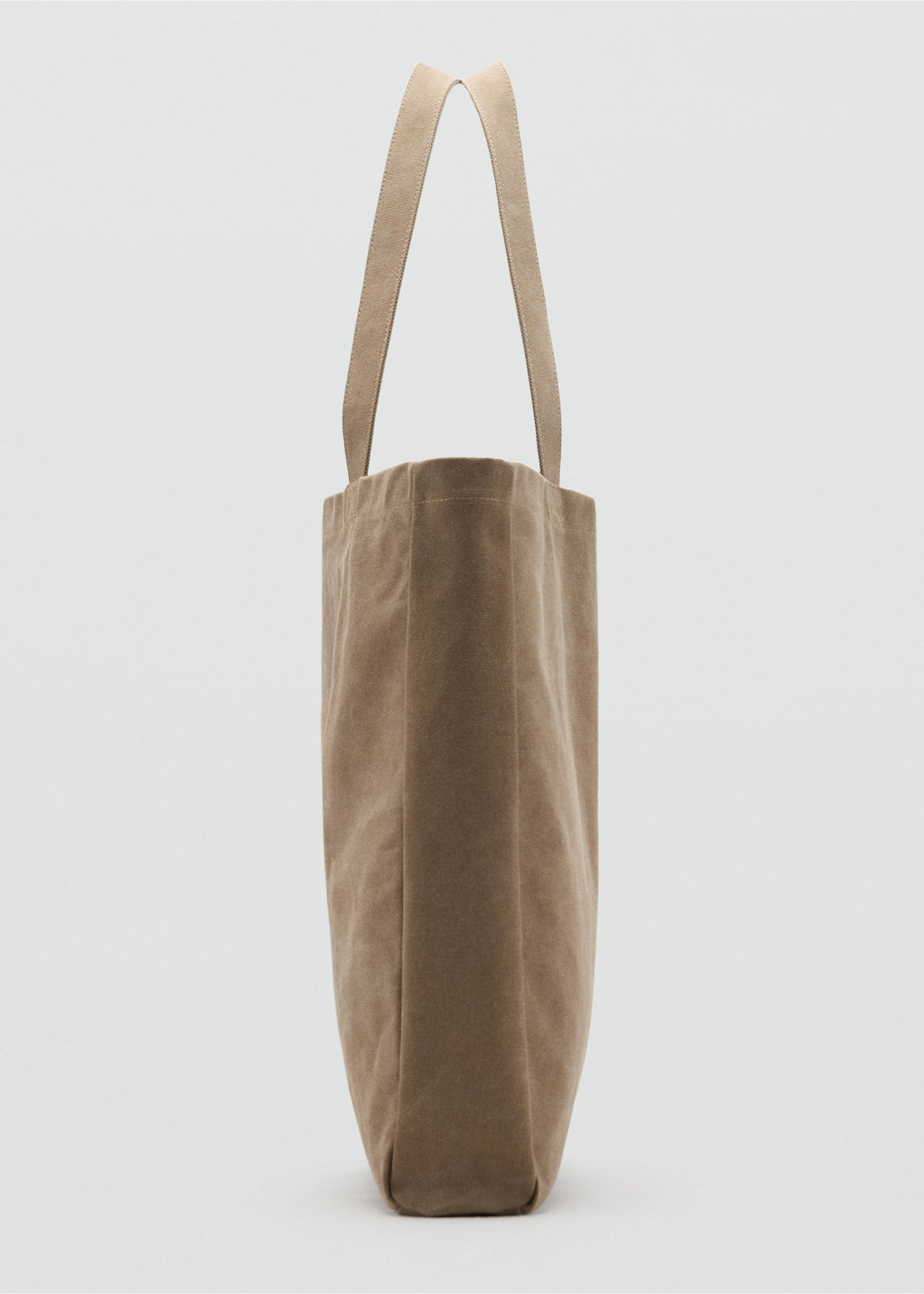 Sac cabas en coton - Détail de l'article 1, Marron clair/pastel. Ref: 17031204-00.