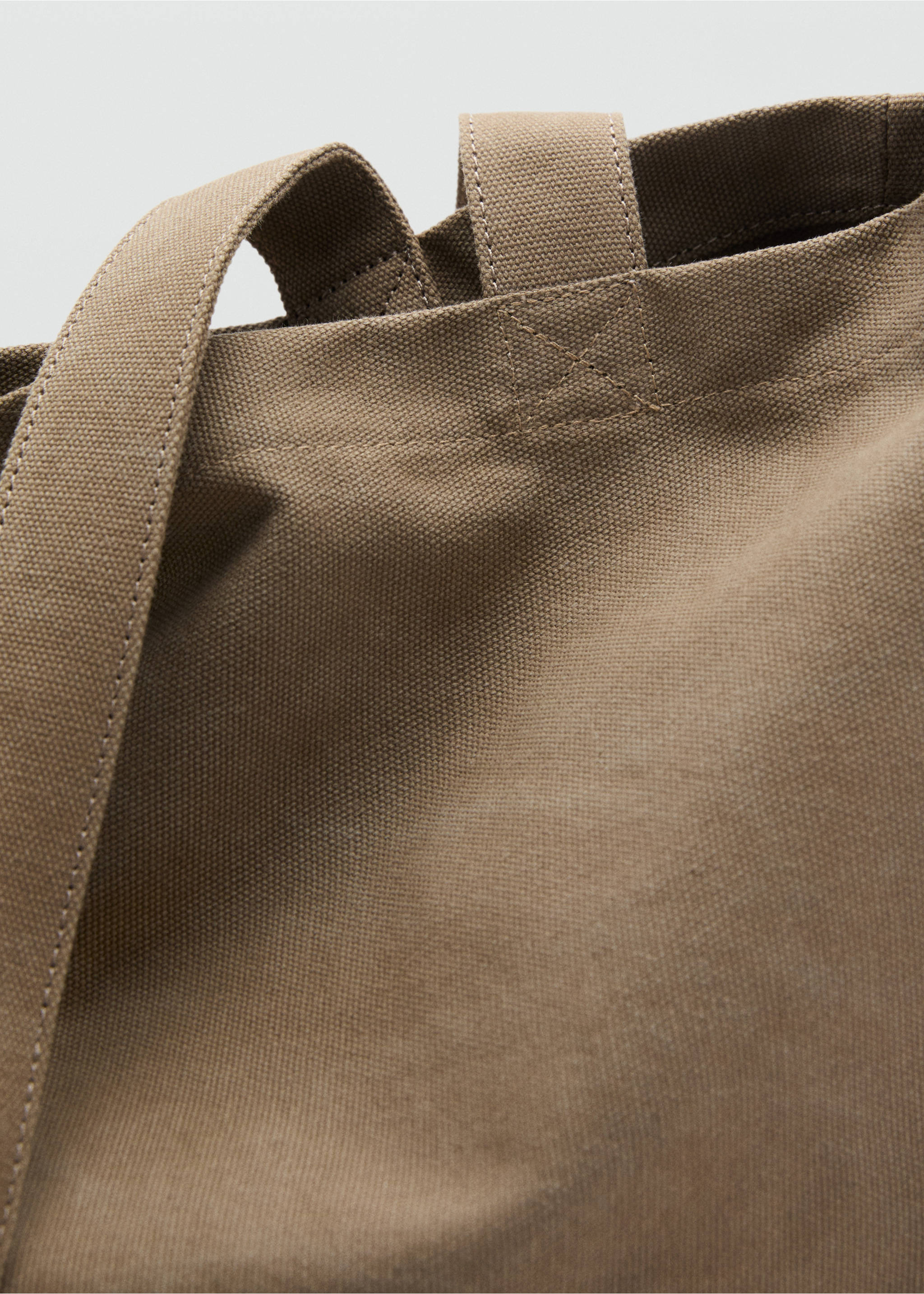 Sac cabas en coton - Détail de l'article 2, Marron clair/pastel. Ref: 17031204-00.
