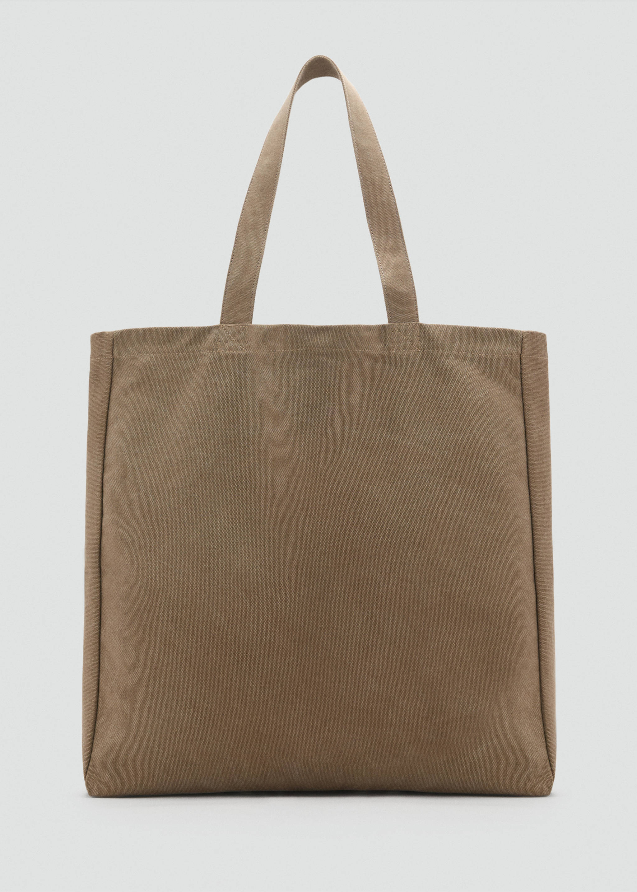 Sac cabas en coton - Article sans modèle, Marron clair/pastel. Ref: 17031204-00.