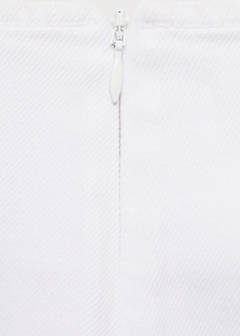 Wrapped denim skort — White 7