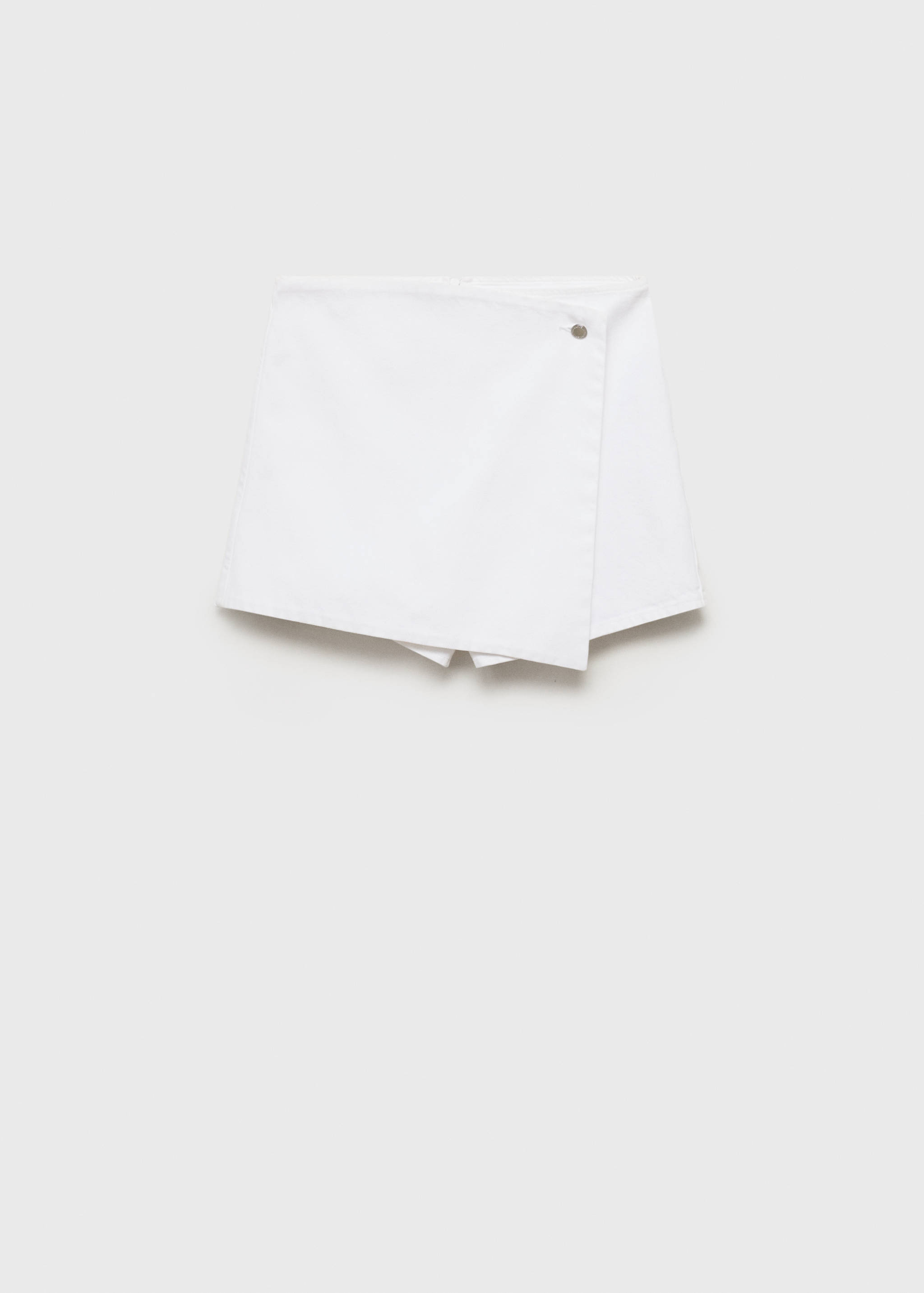 Falda pantalón denim cruzada - Artículo sin modelo