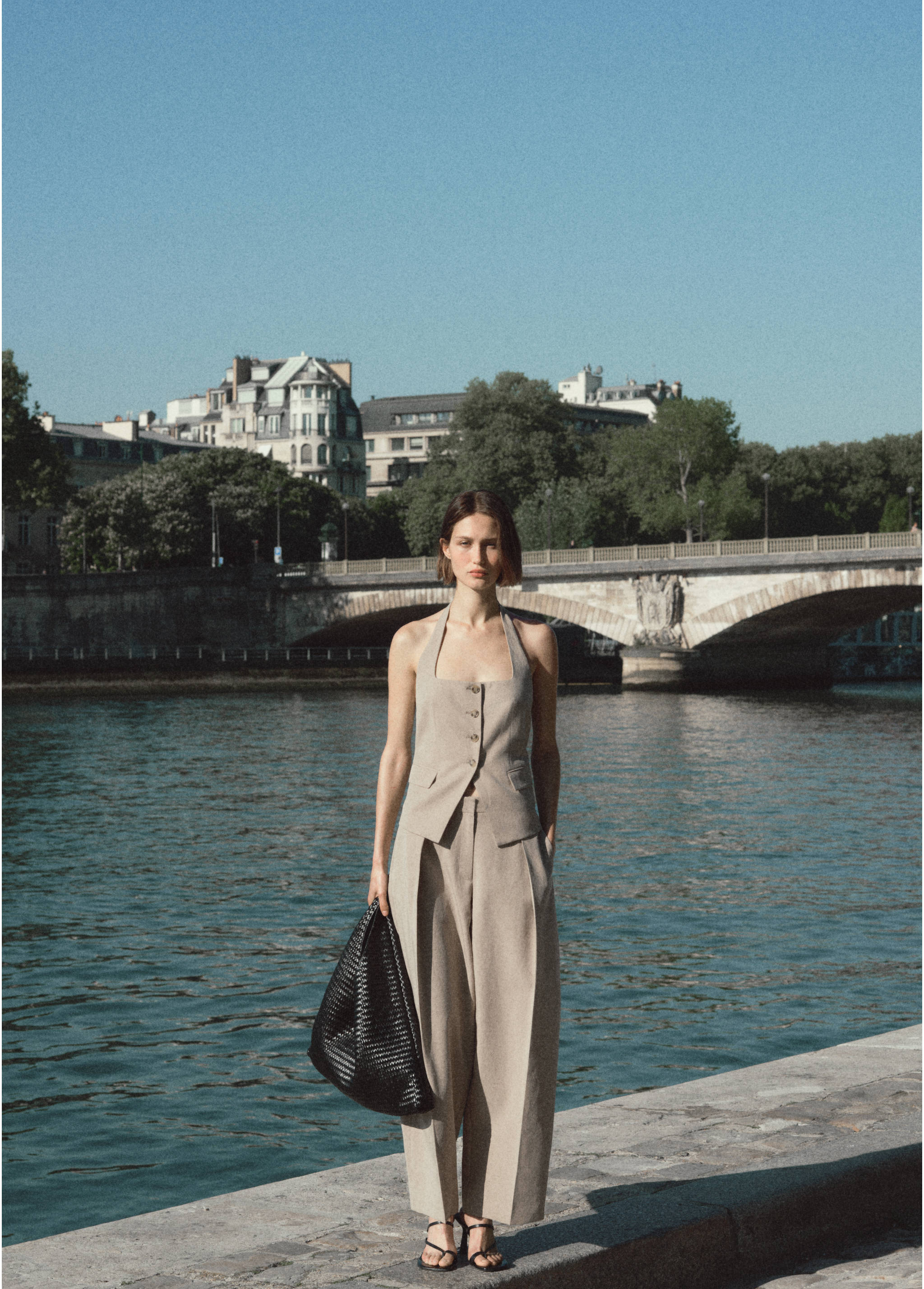 Pantalon de costume en lin mélangé - Détail de l'article 7