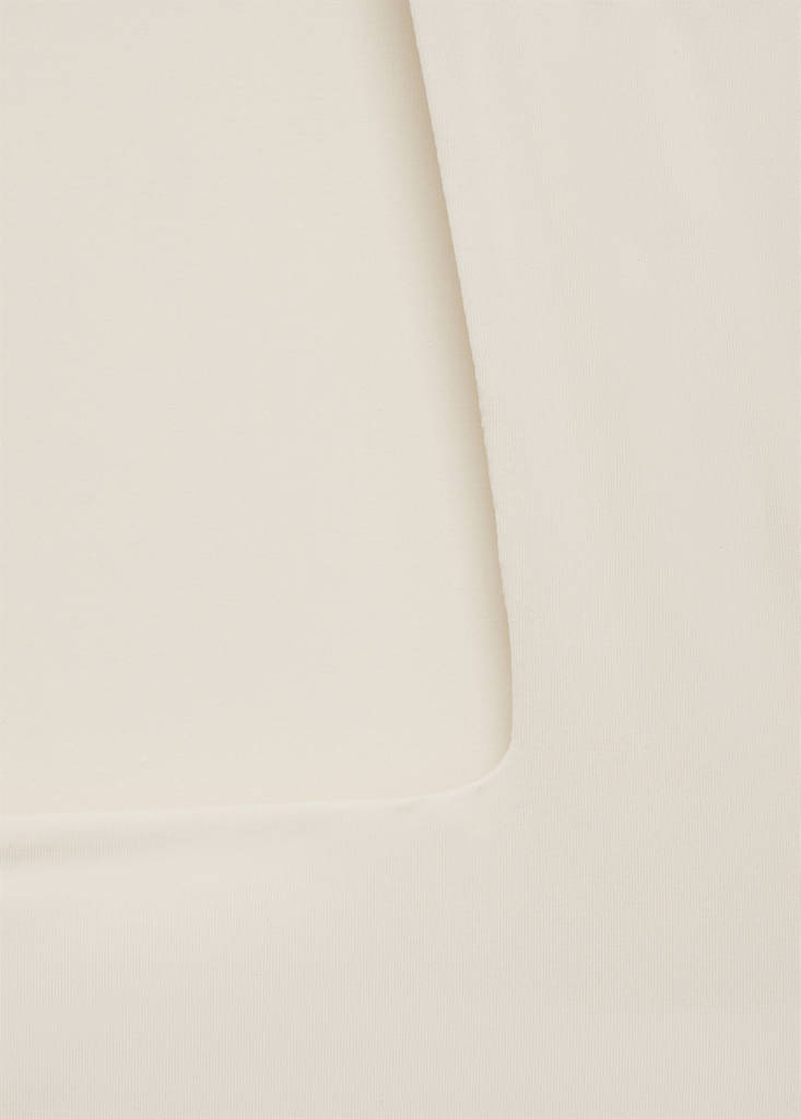 Fitted top with wide straps — Off White