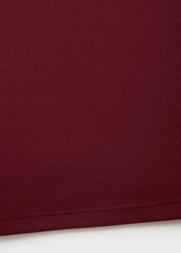 Fitted top with wide straps — Burgundy