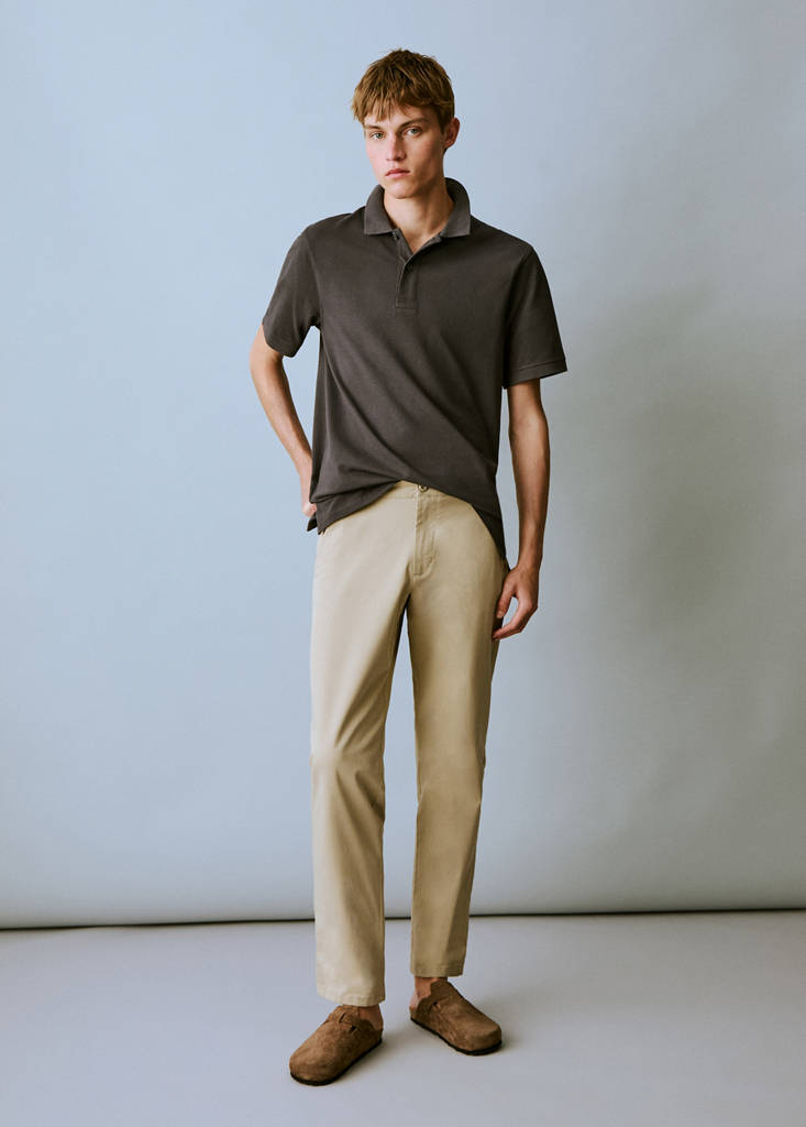 Stretchy chinos — Beige