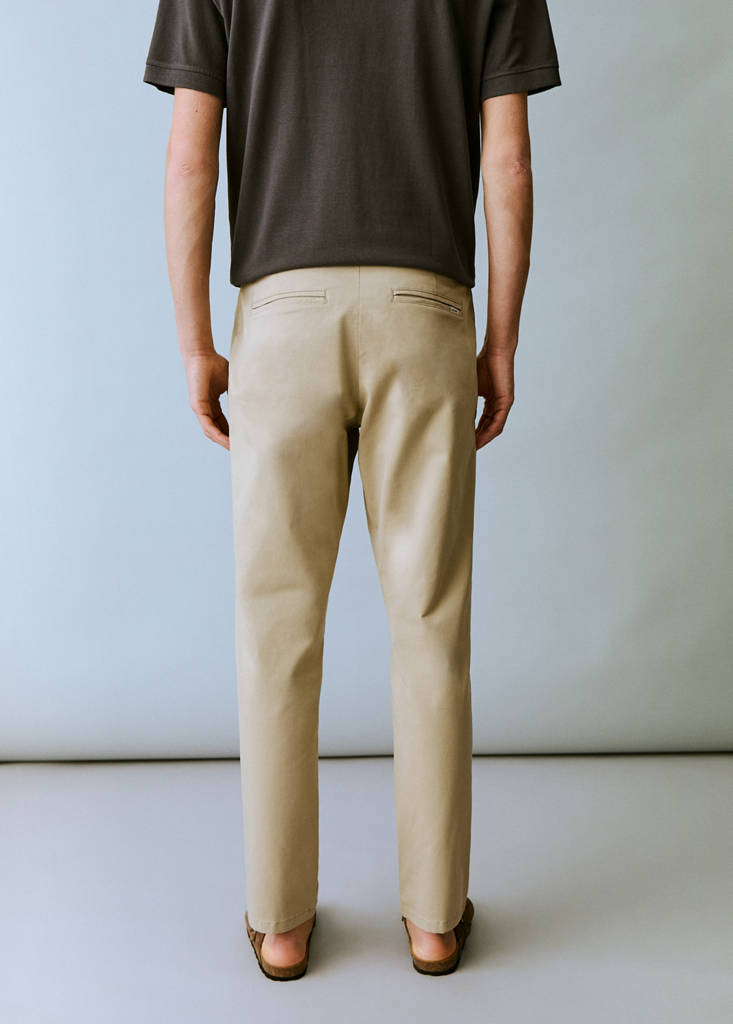 Stretchy chinos — Beige