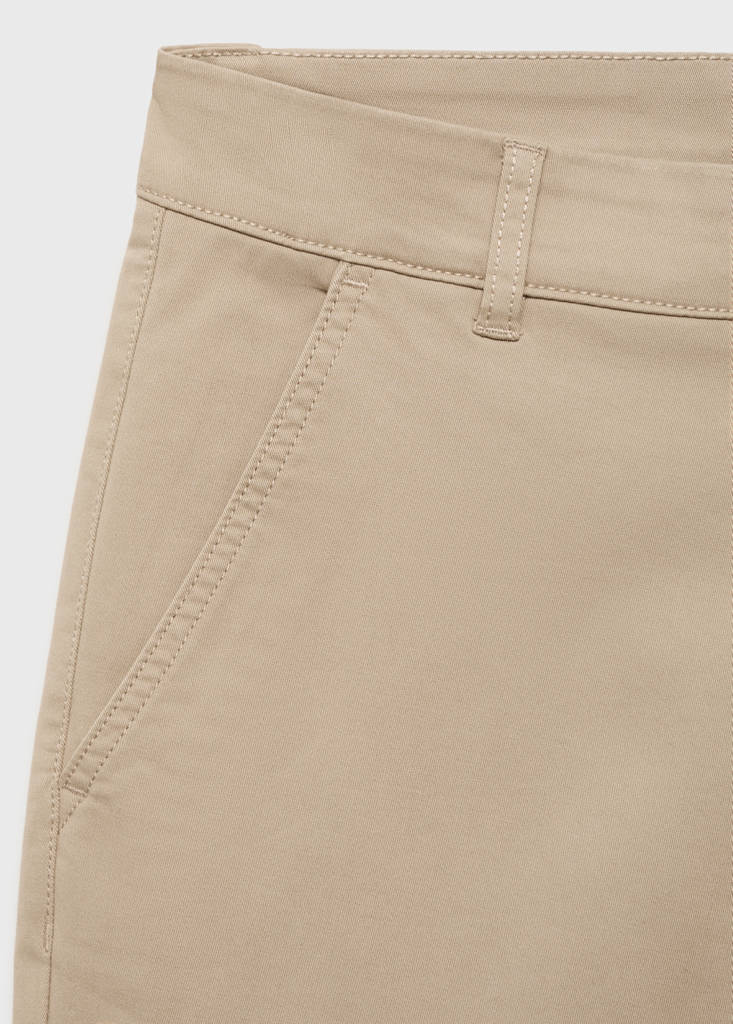 Stretchy chinos — Beige