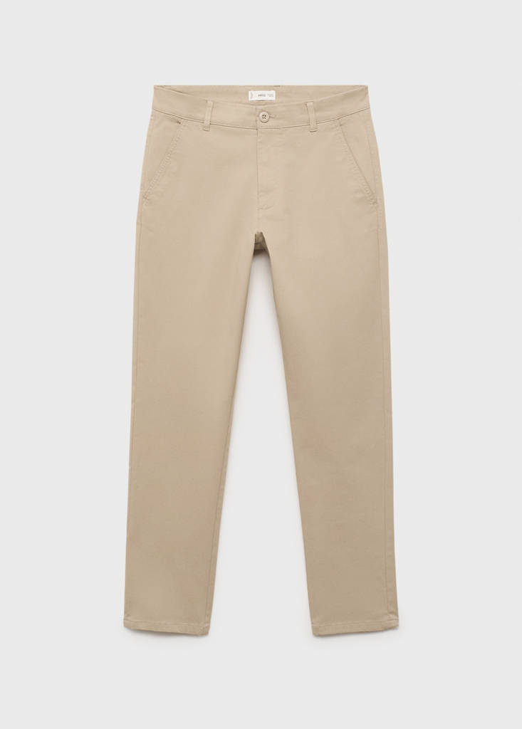 Stretchy chinos — Beige
