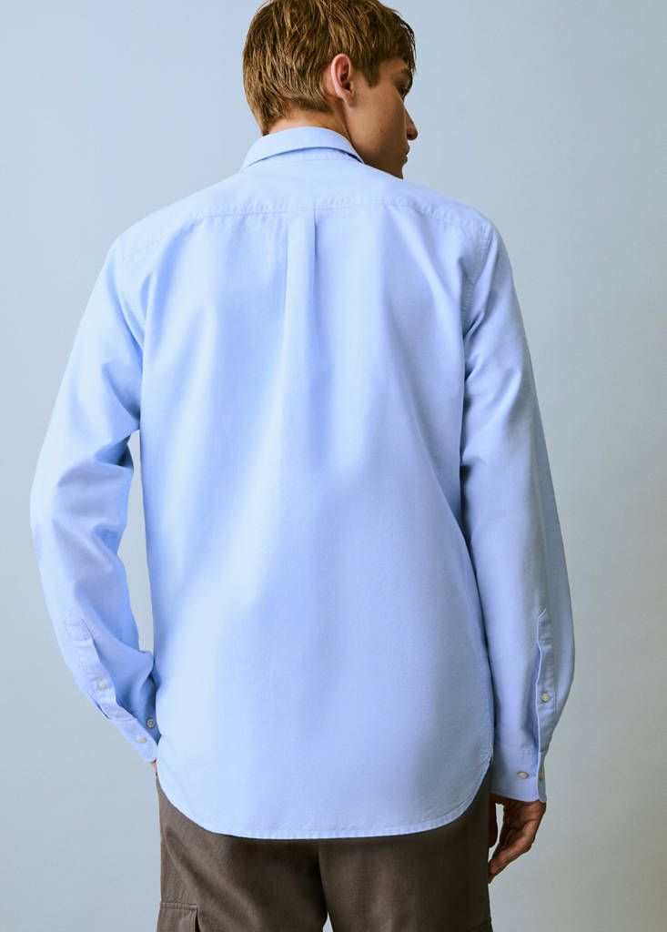 Oxford cotton shirt — Sky Blue