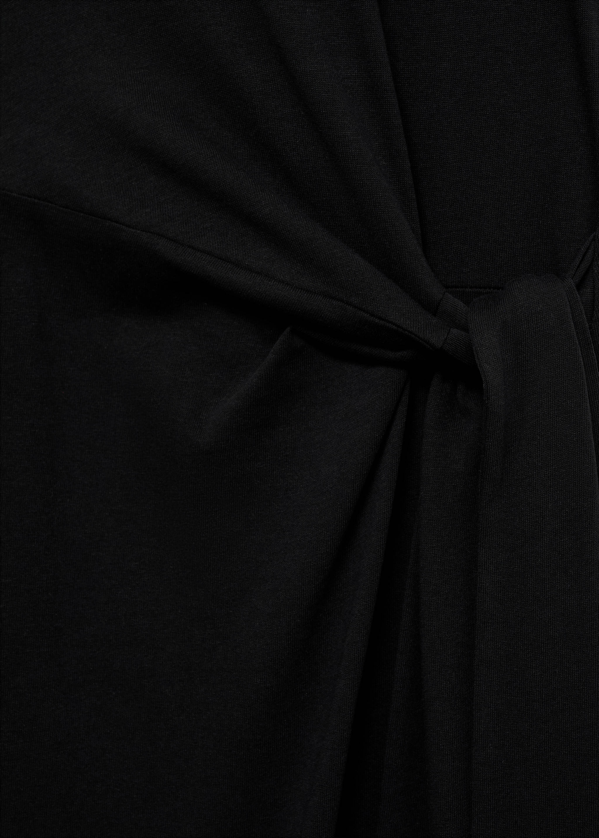 Cotton midi-dress with knot detail - Details of the article 8