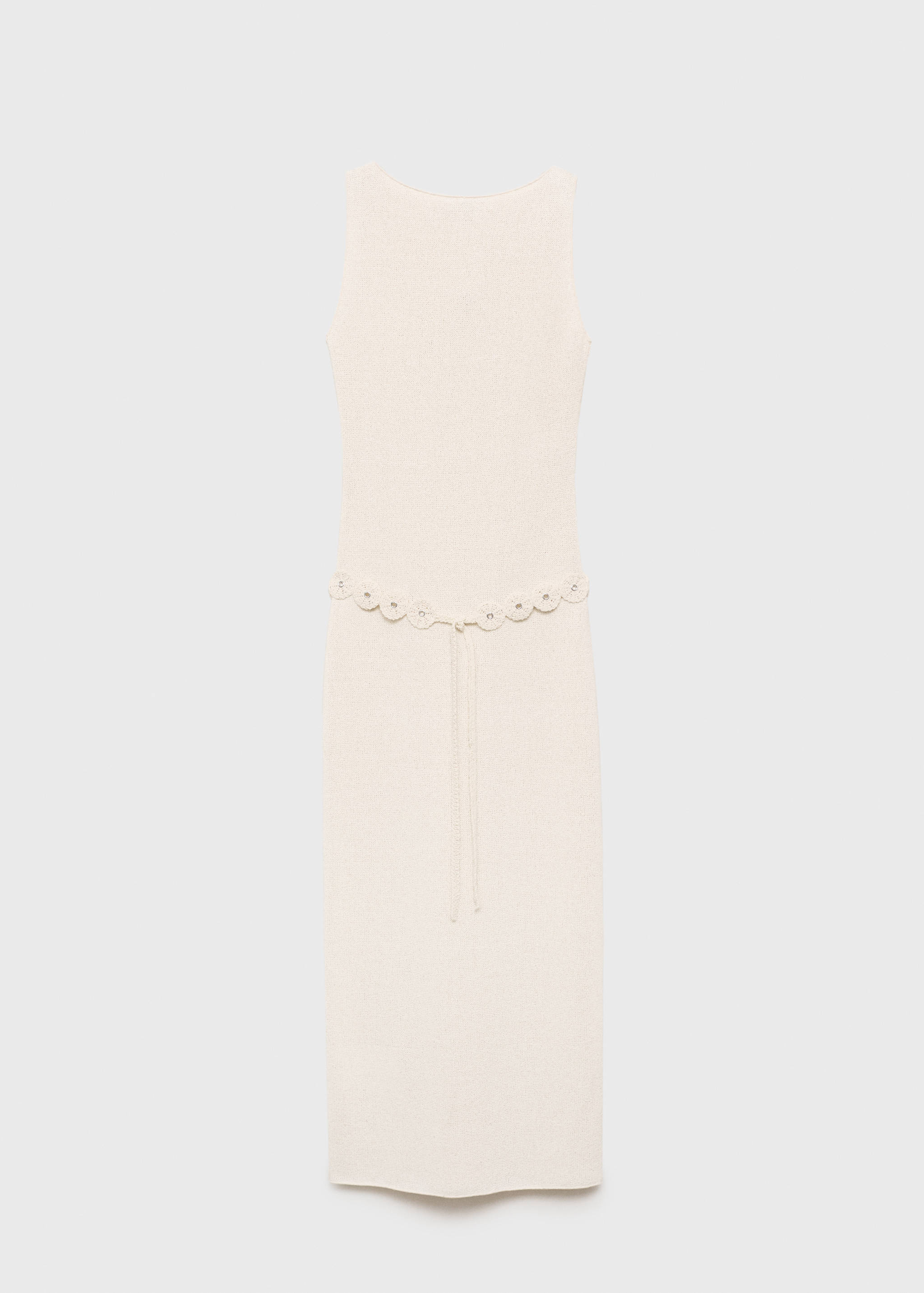 Belt knit dress - Article without model