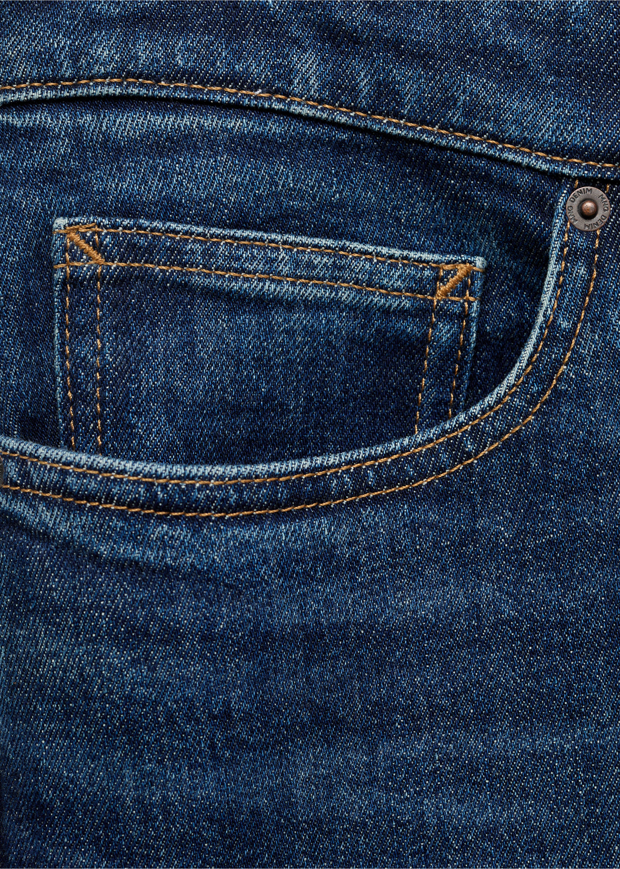 Джинсы Ben cropped tapered fit - Деталь изделия 0, Темно-синий. Ref: 17031222-00.