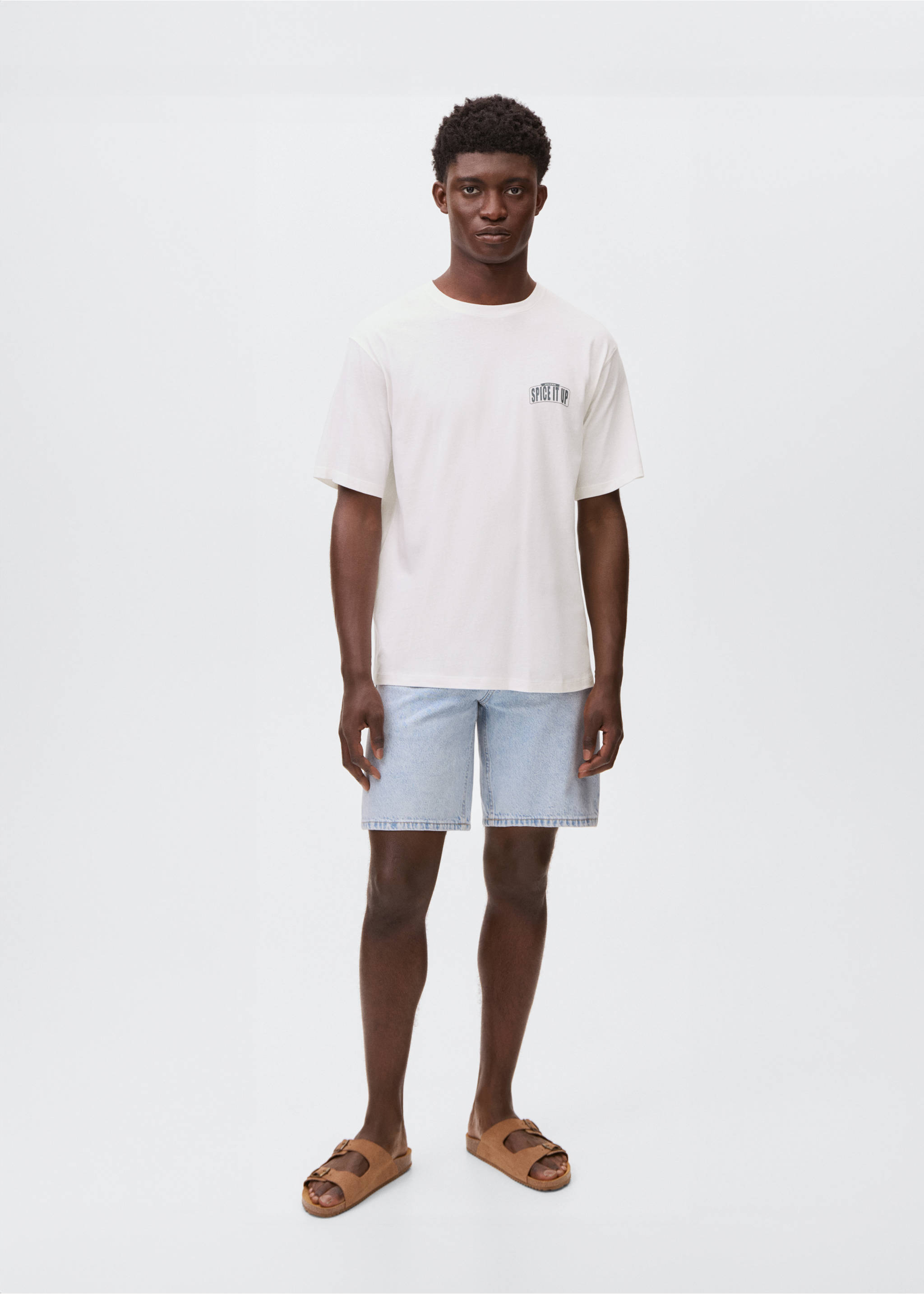 Short-sleeved printed t-shirt - General plane, Off White. Ref: 17031224-00.