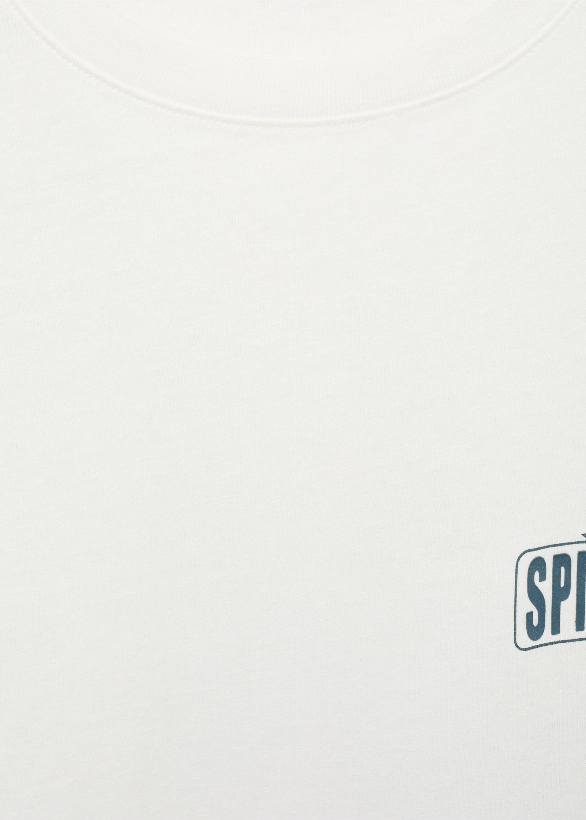 Short-sleeved printed t-shirt - Details of the article 8, Off White. Ref: 17031224-00.