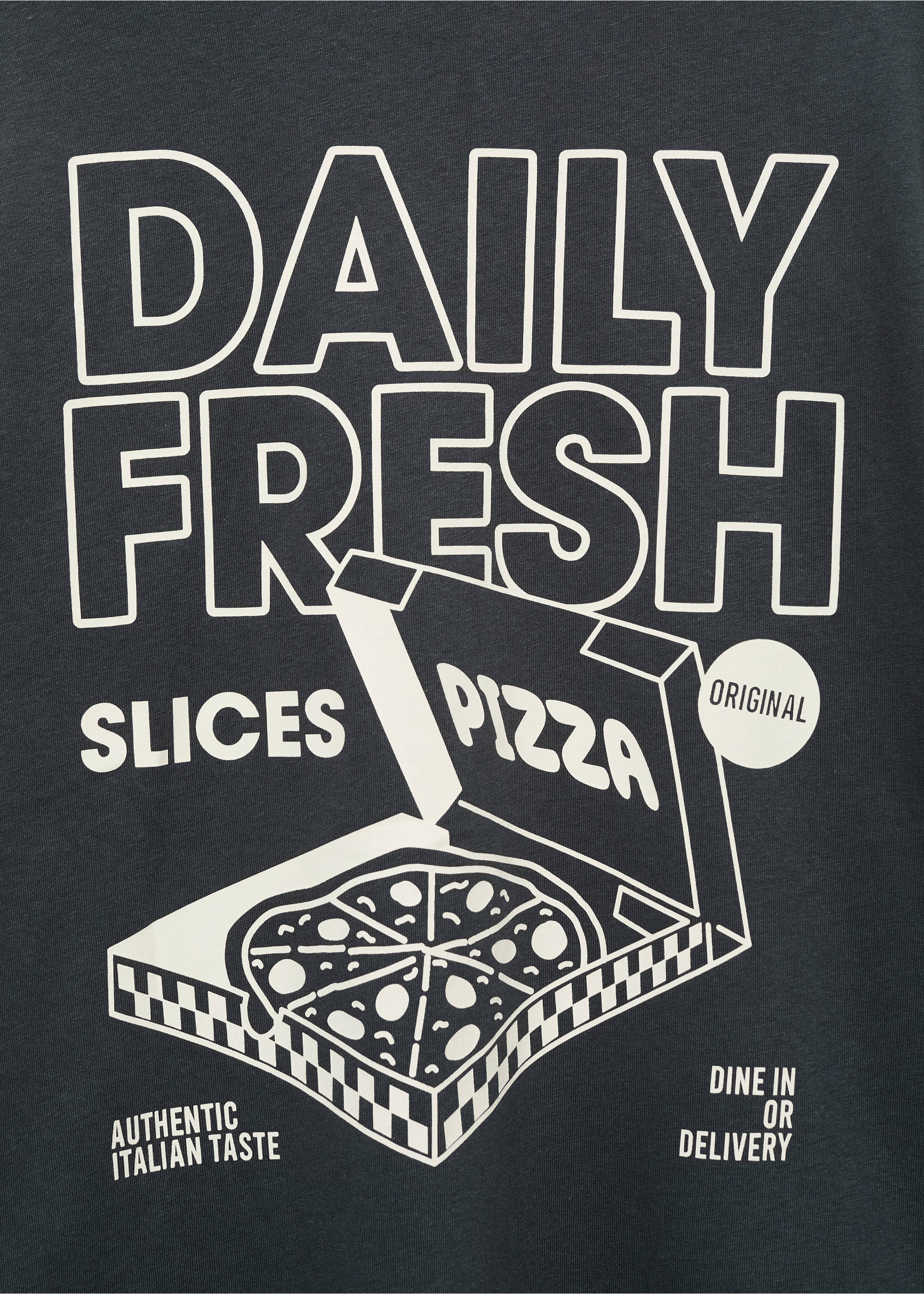 Short-sleeved printed t-shirt - Details of the article 8, Charcoal. Ref: 17031226-00.