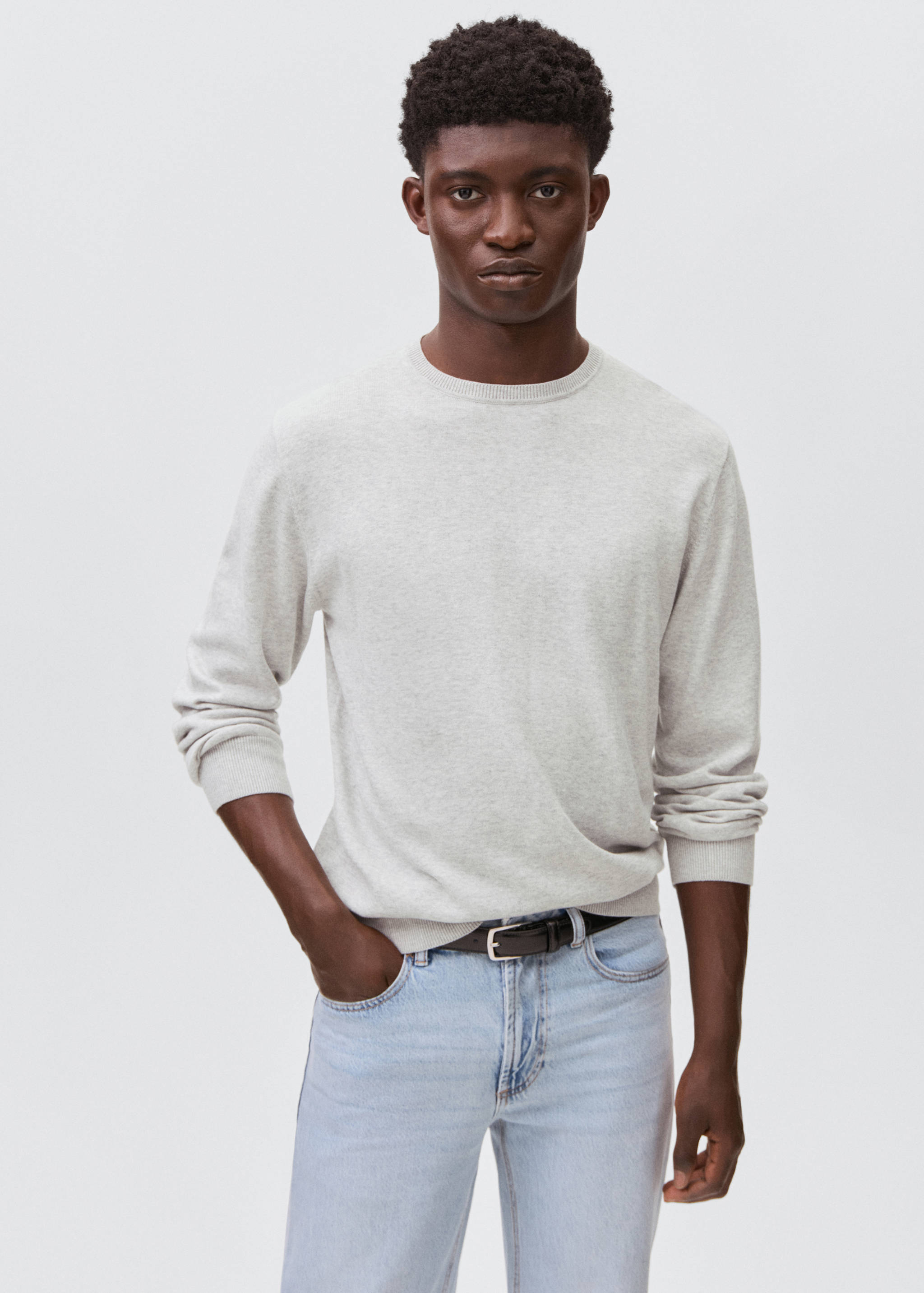 Pull-over maille coton - Plan moyen