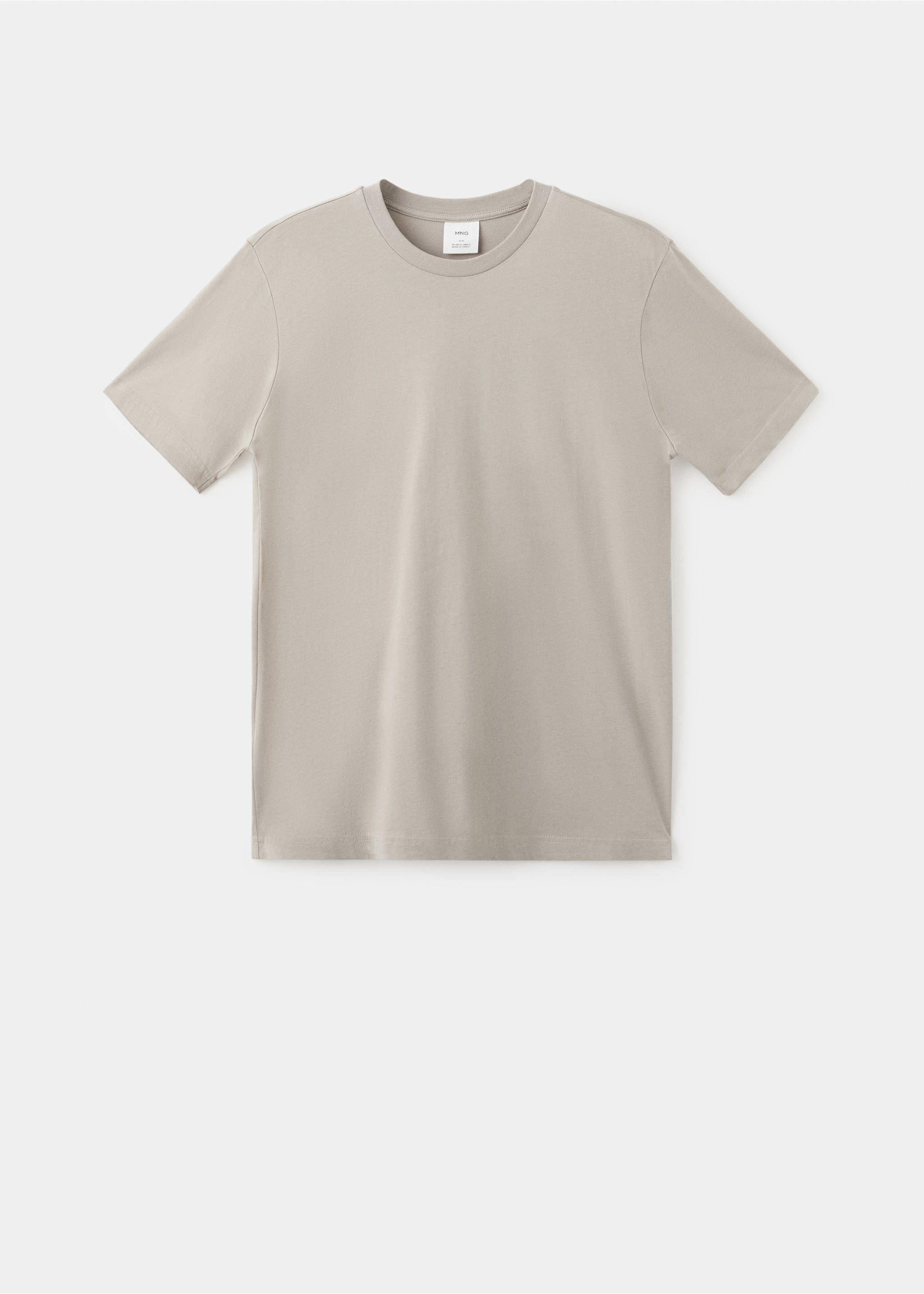 Camiseta slim fit 100% algodón - Artículo sin modelo, Arena. Ref: 17031230-00.