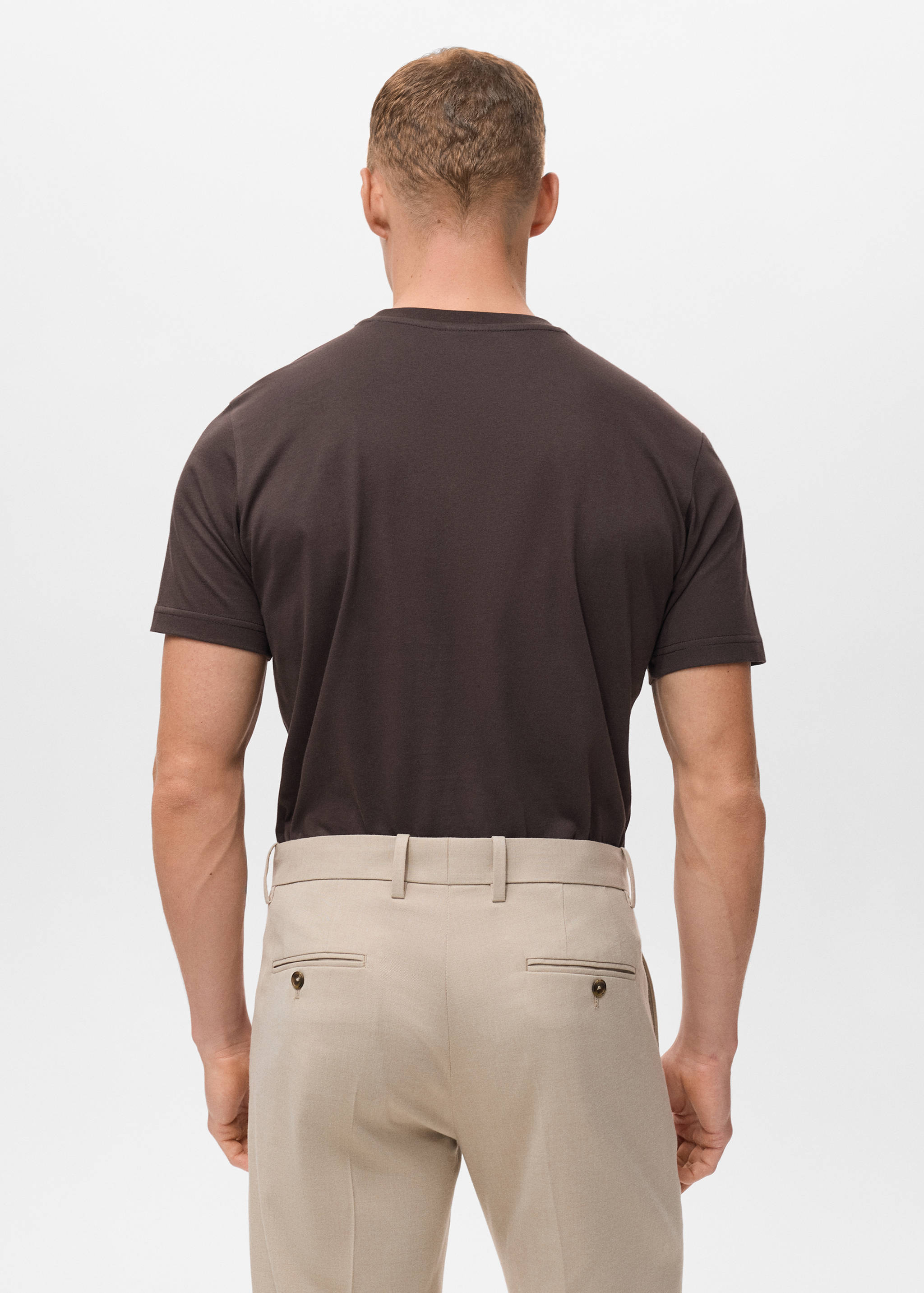 Футболка slim fit 100% хлопок - Обратная сторона изделия