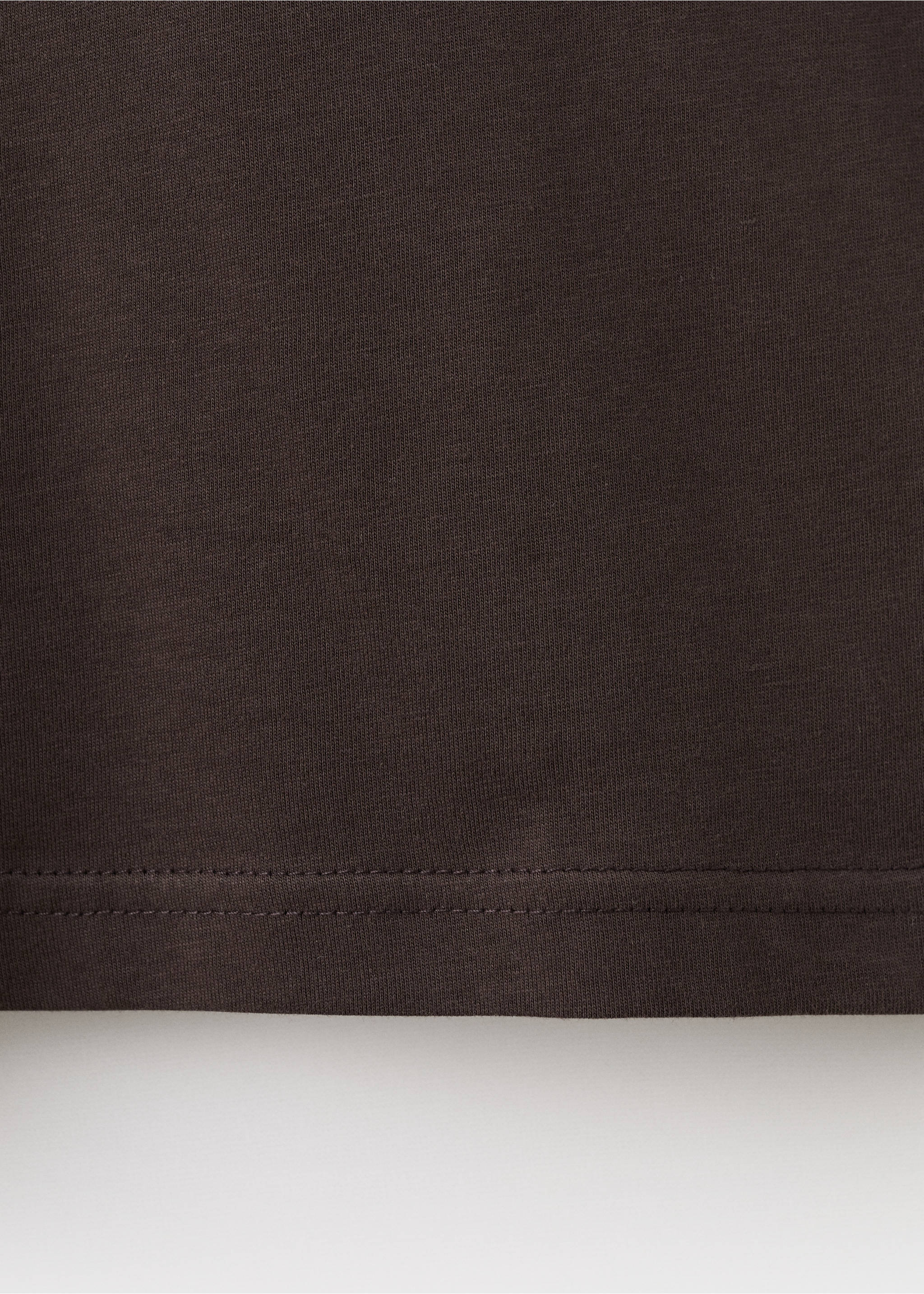 Футболка slim fit 100% хлопок - Деталь изделия 0, Шоколадный. Ref: 17031230-00.