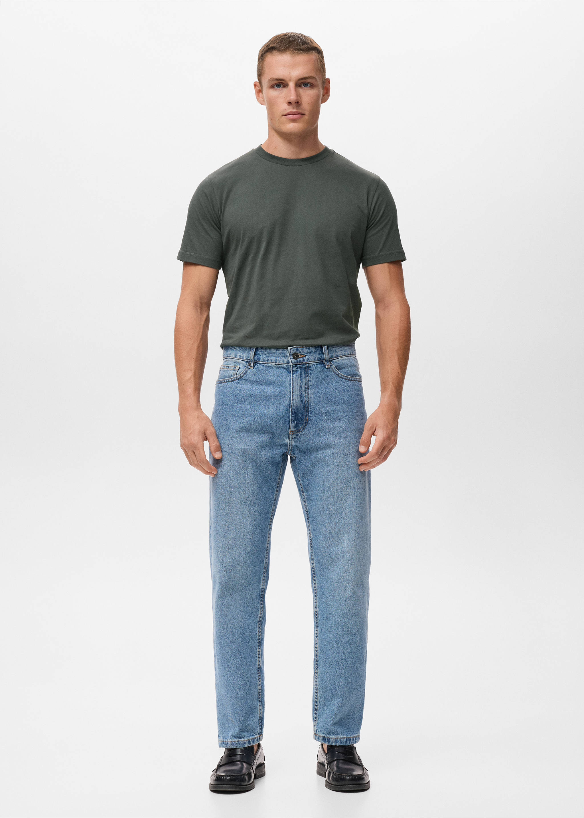 Camiseta slim fit 100% algodón - Plano general, Topo. Ref: 17031230-00.