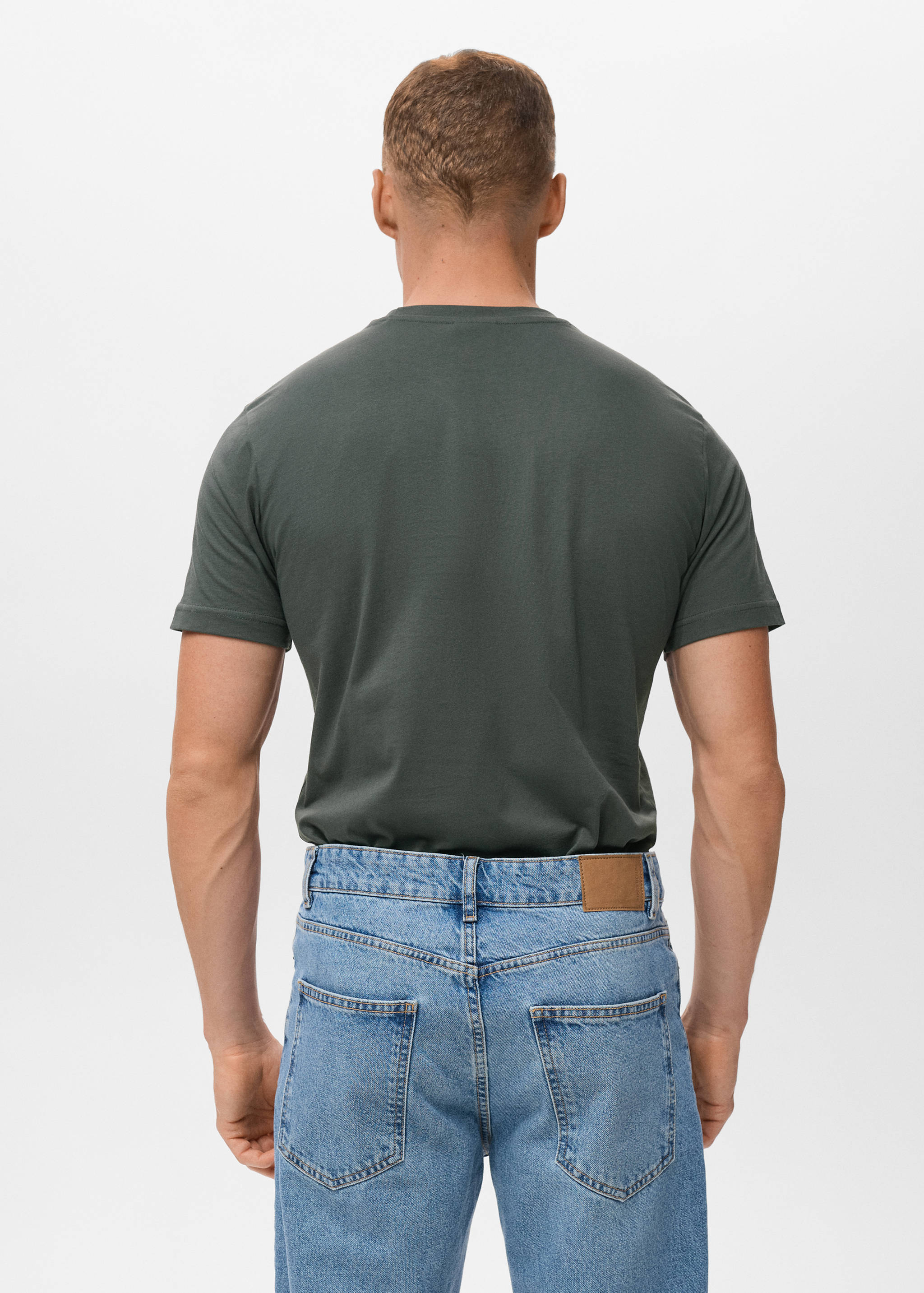 Футболка slim fit 100% хлопок - Обратная сторона изделия