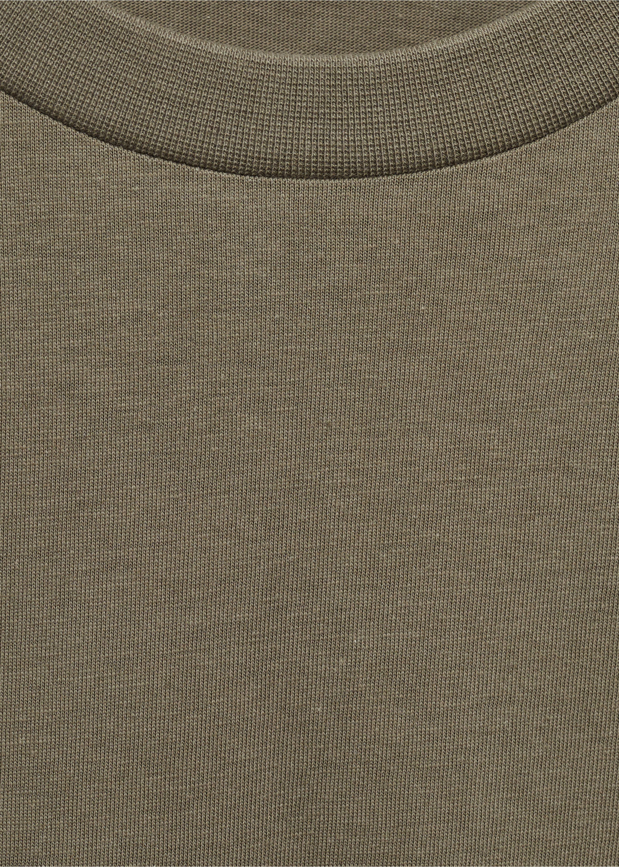 100%棉质修身T恤 - null, 深绿色. Ref: 17031230-00.