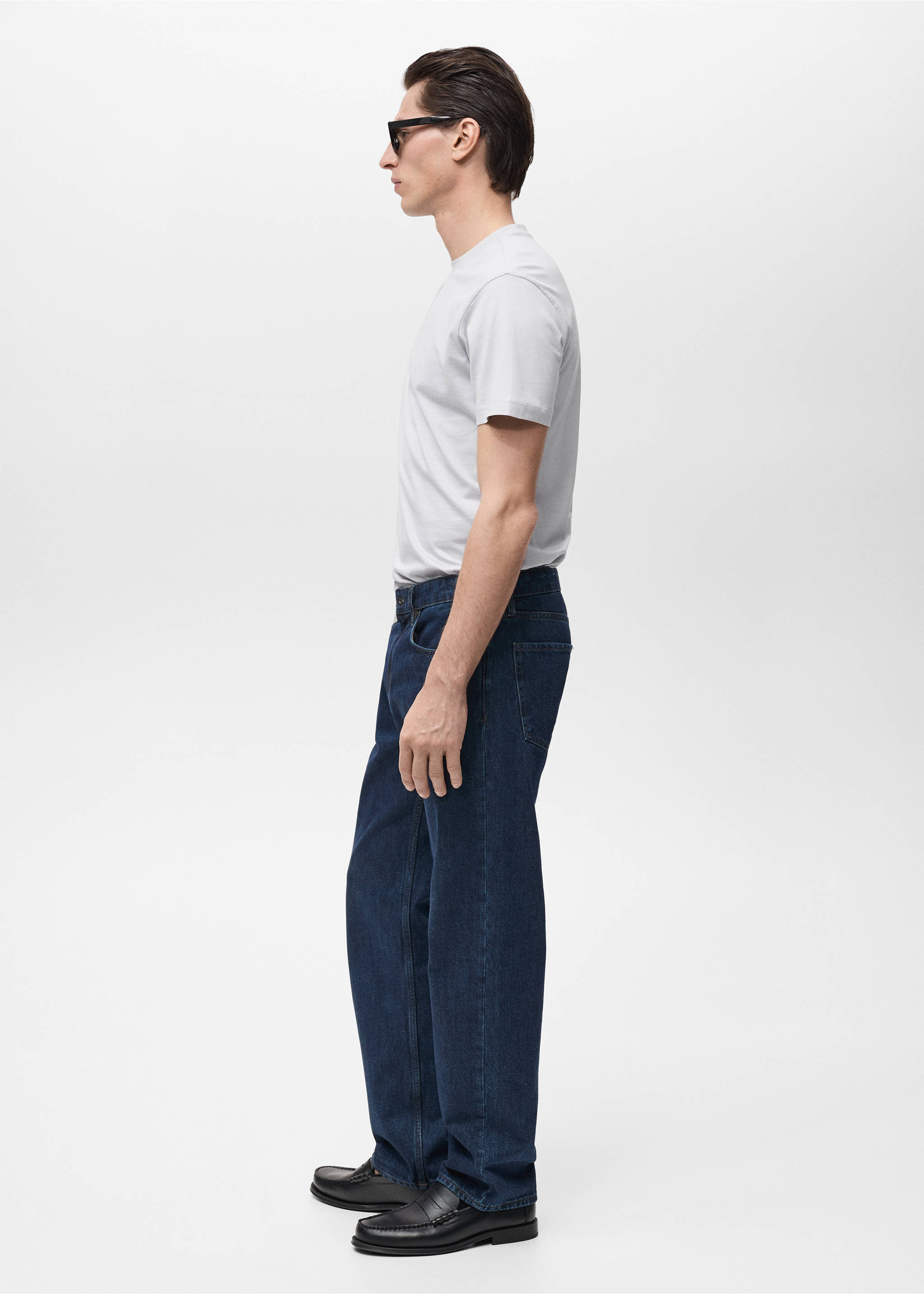 100%棉质修身T恤 - null, 蓝色. Ref: 17031230-00.