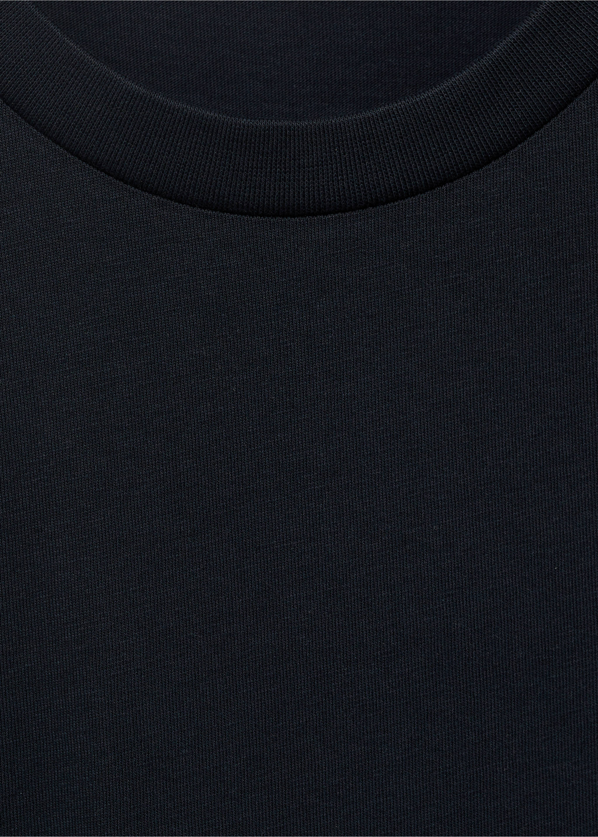 100% cotton slim-fit t-shirt - Details of the article 8, Dark Navy. Ref: 17031230-00.