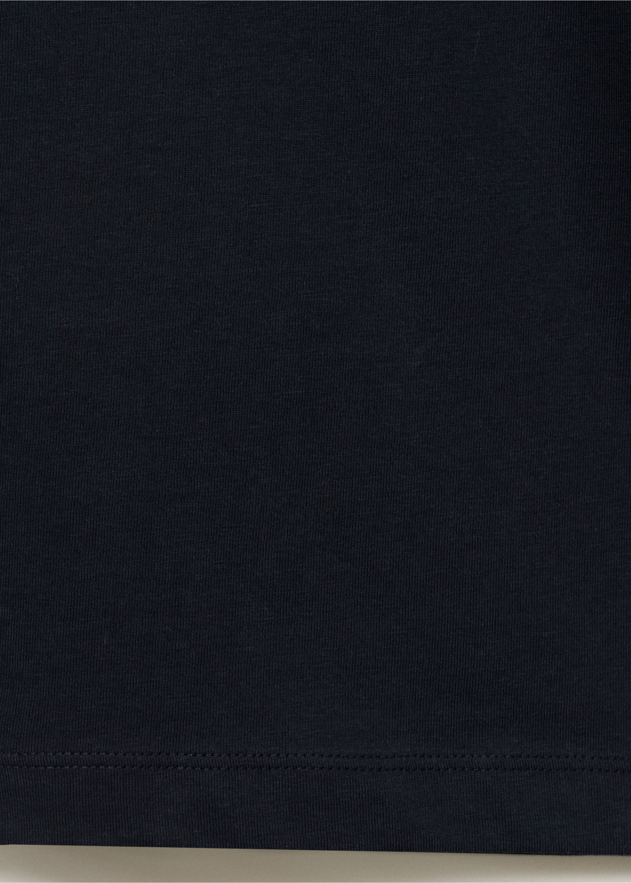 100% cotton slim-fit t-shirt - Details of the article 0, Dark Navy. Ref: 17031230-00.