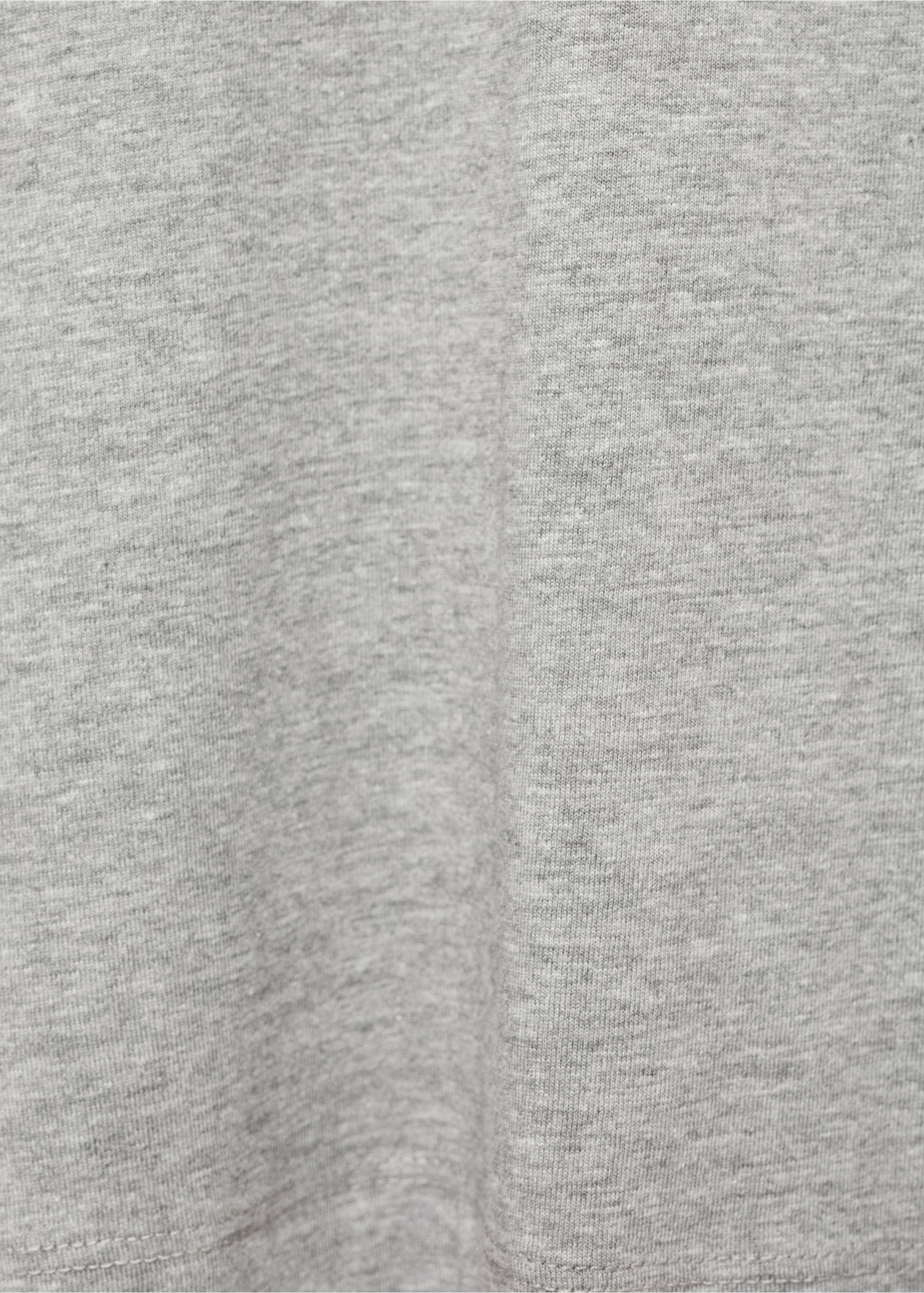 100% cotton slim-fit t-shirt - Details of the article 0, Medium Heather Grey. Ref: 17031230-00.