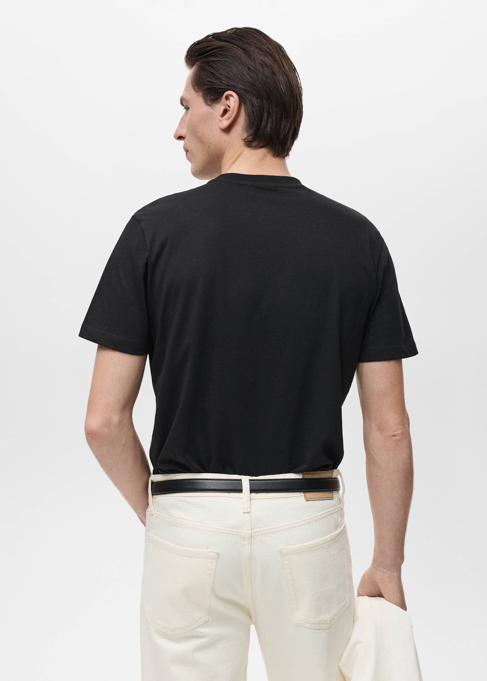 Футболка slim fit 100% хлопок - Обратная сторона изделия