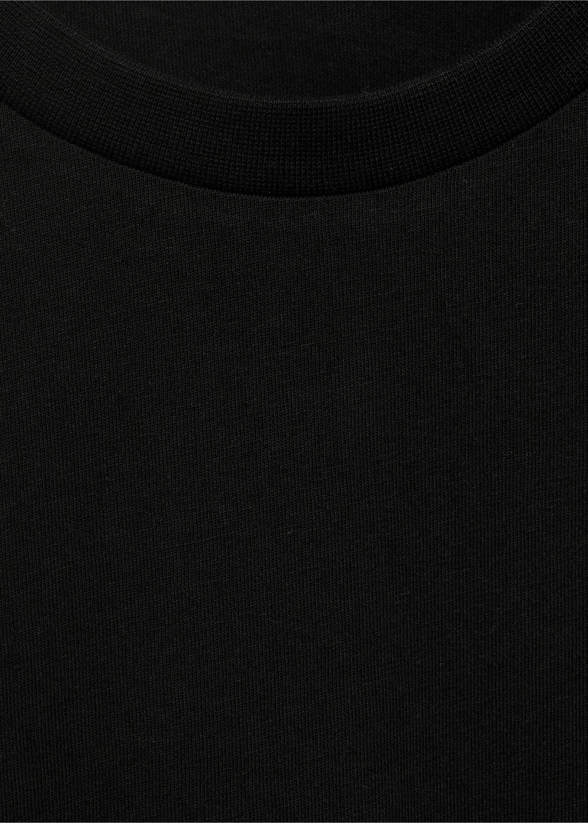 100% cotton slim-fit t-shirt - Details of the article 8, Black. Ref: 17031230-00.