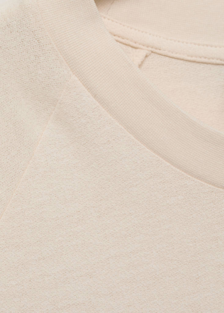 Relaxed-fit cotton-linen t-shirt — Sand