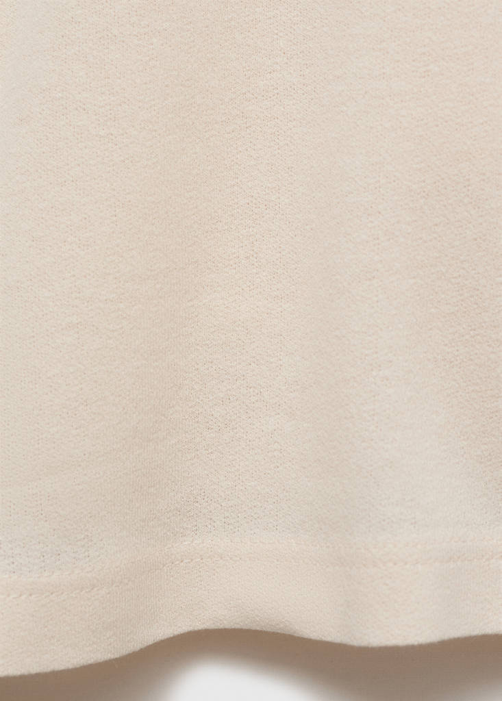 Relaxed-fit cotton-linen t-shirt — Sand