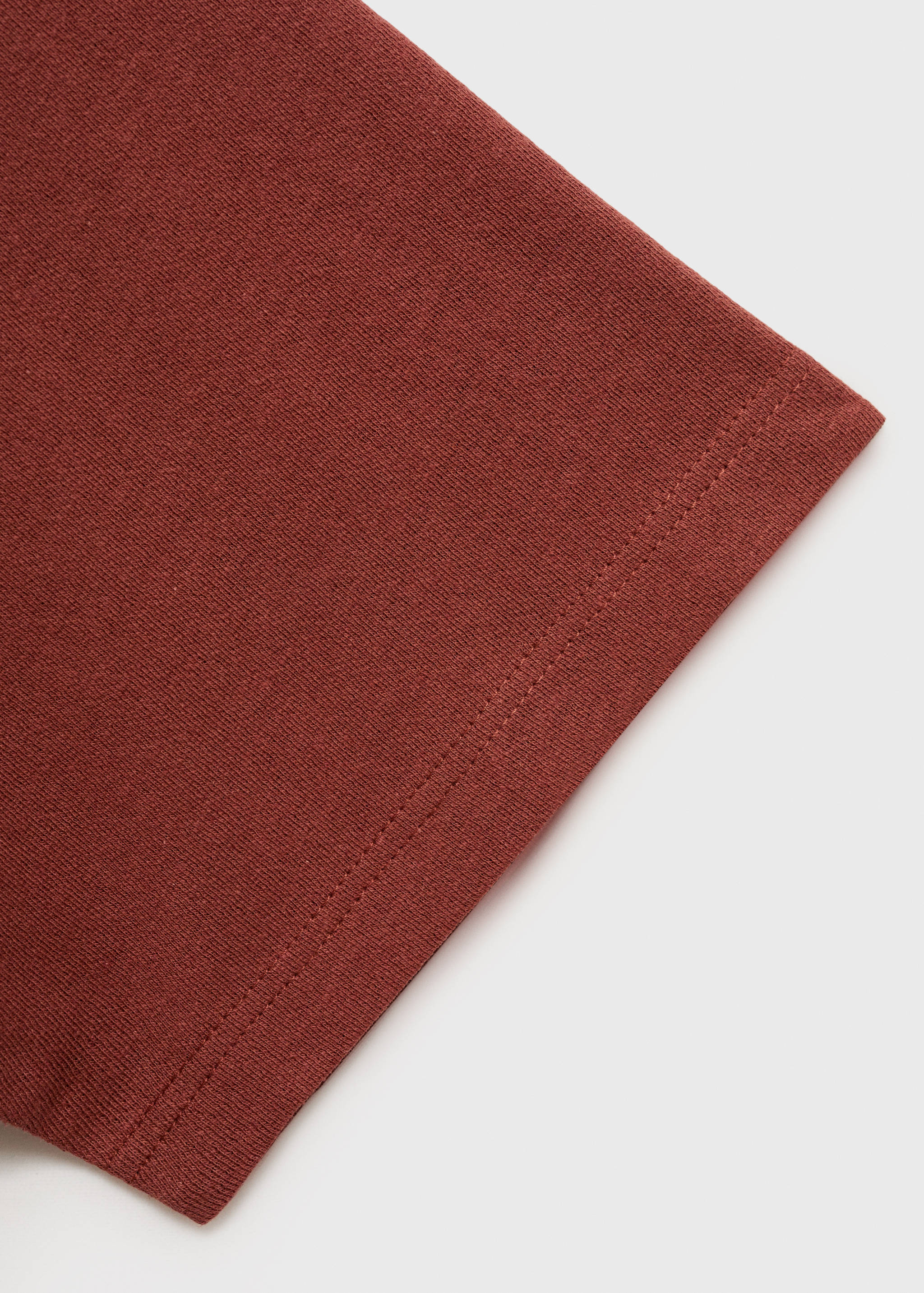 تيشيرت قطن ولينون بقصة مريحة - تفاصيل المنتج 0