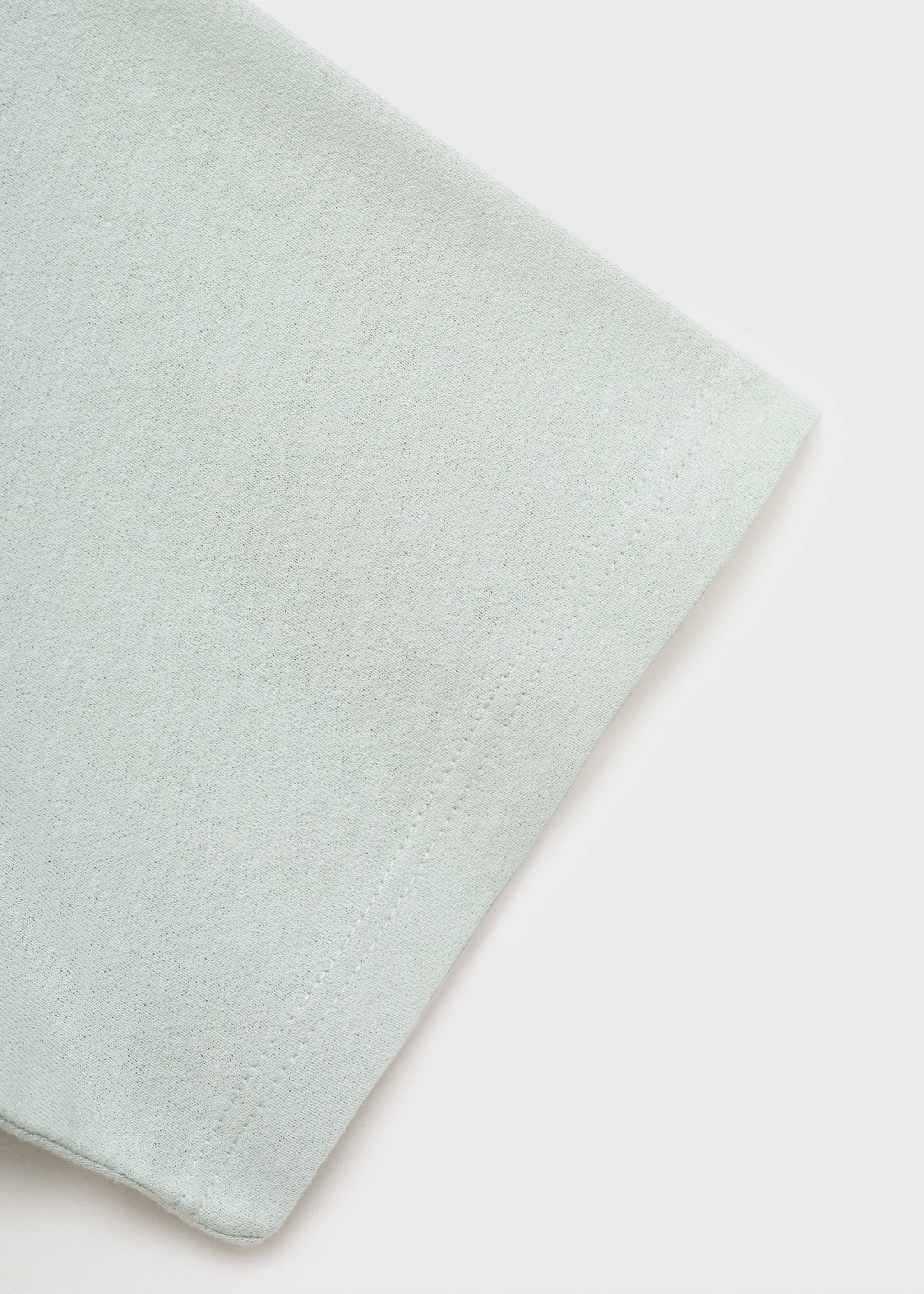 Camiseta algodón lino relaxed fit - Detalle del artículo 0, Verde agua. Ref: 17031231-00.