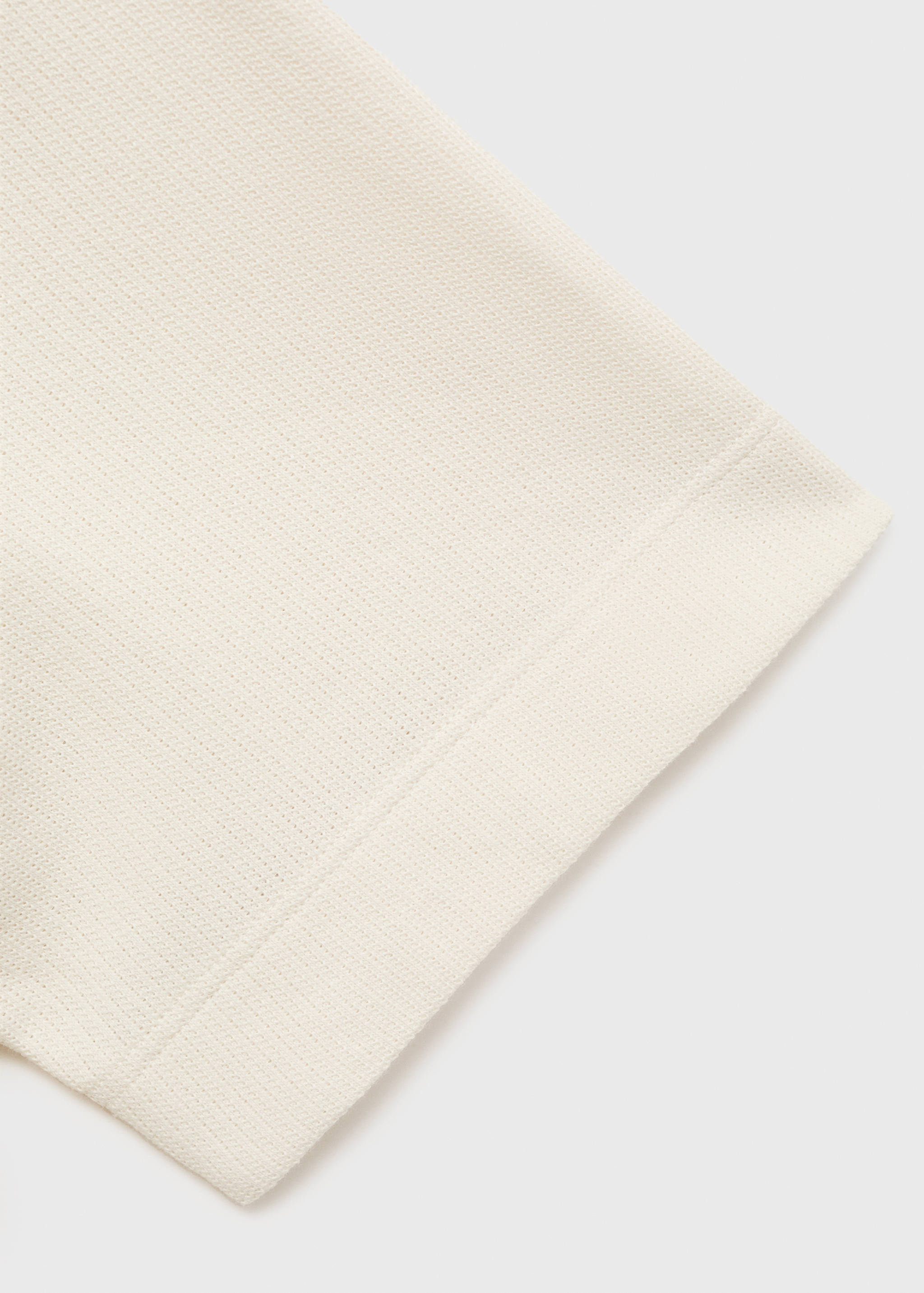 Fine rib-knit polo shirt - Details of the article 0