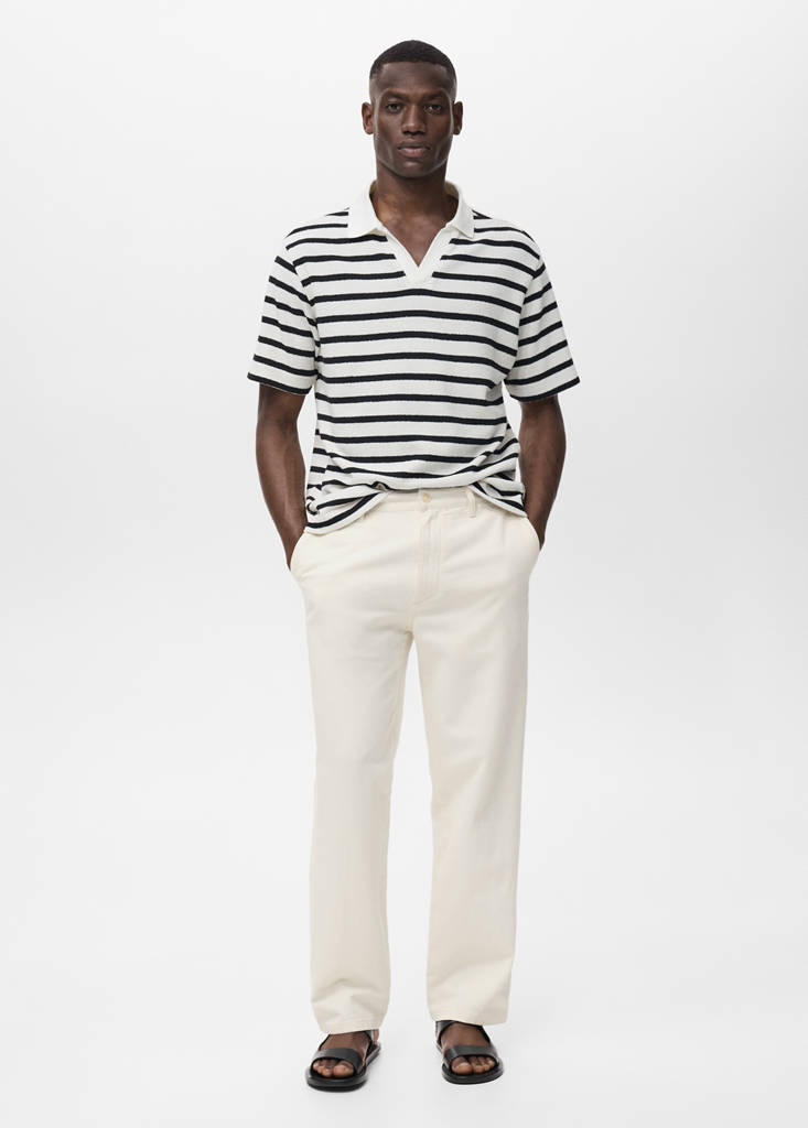 Regular-fit jeans made from a cotton-linen blend — Off White