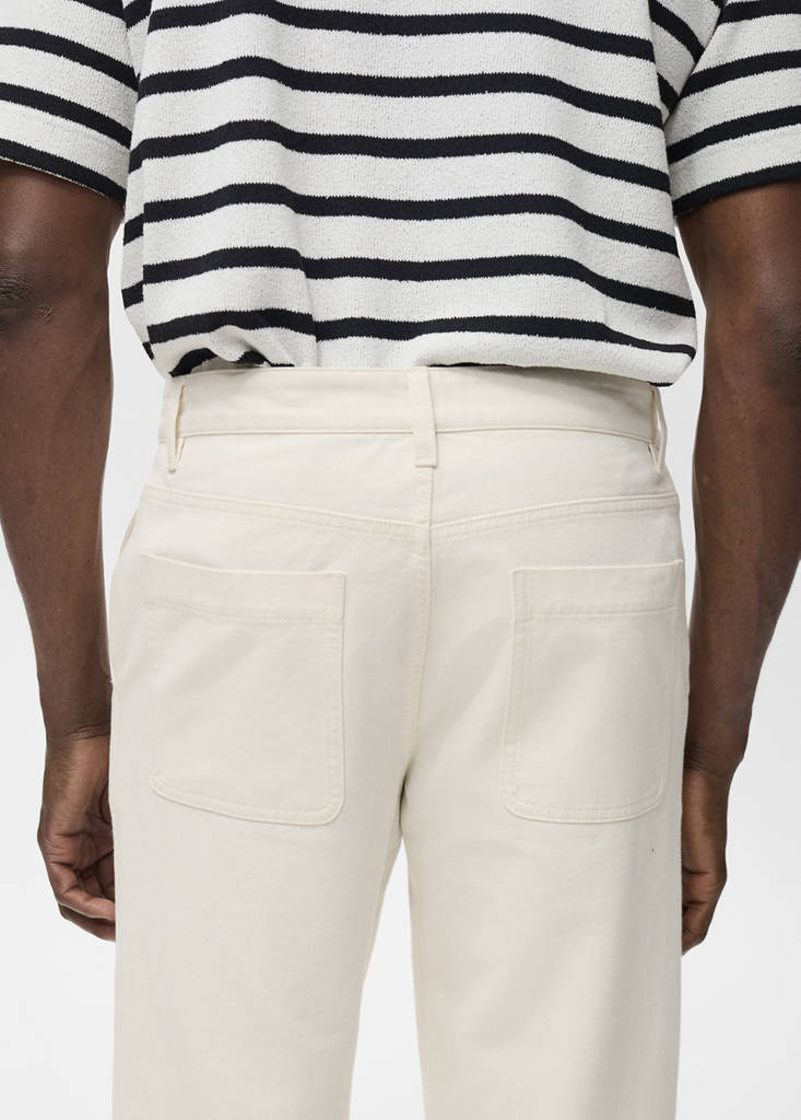 Regular-fit jeans made from a cotton-linen blend — Off White