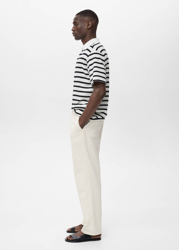 Regular-fit jeans made from a cotton-linen blend — Off White