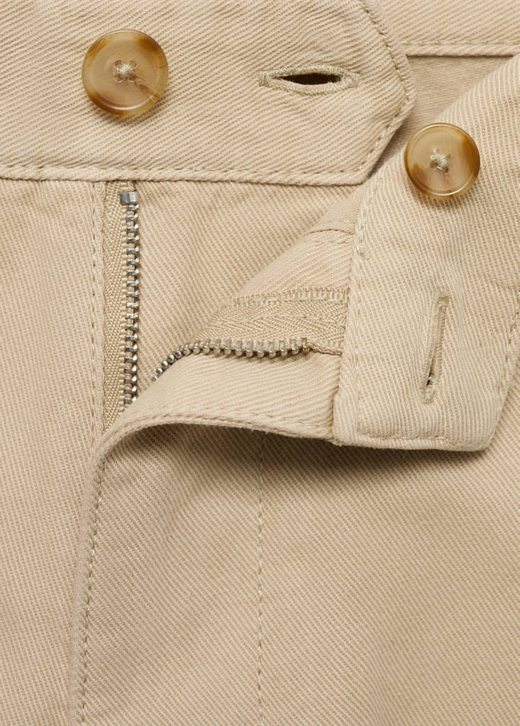 Regular-fit jeans made from a cotton-linen blend — Beige