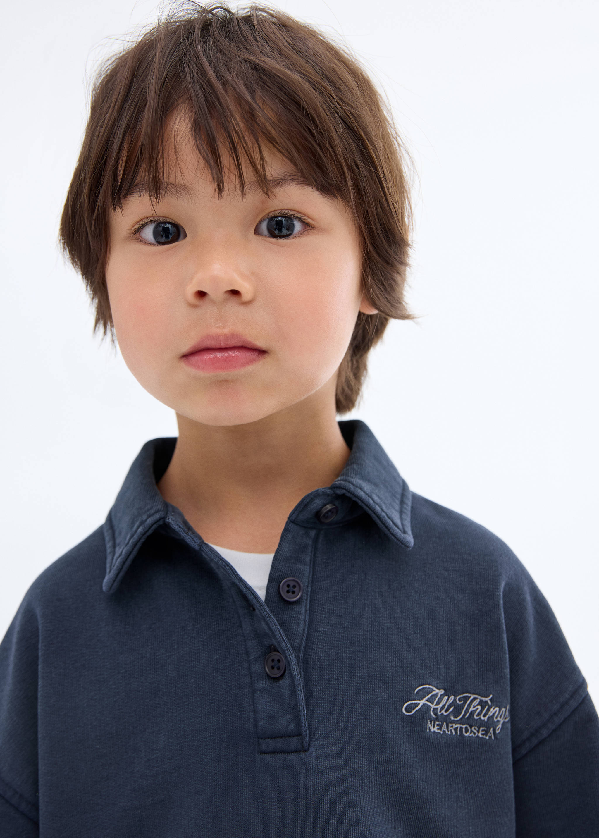 Polo-neck sweatshirt - Details of the article 1
