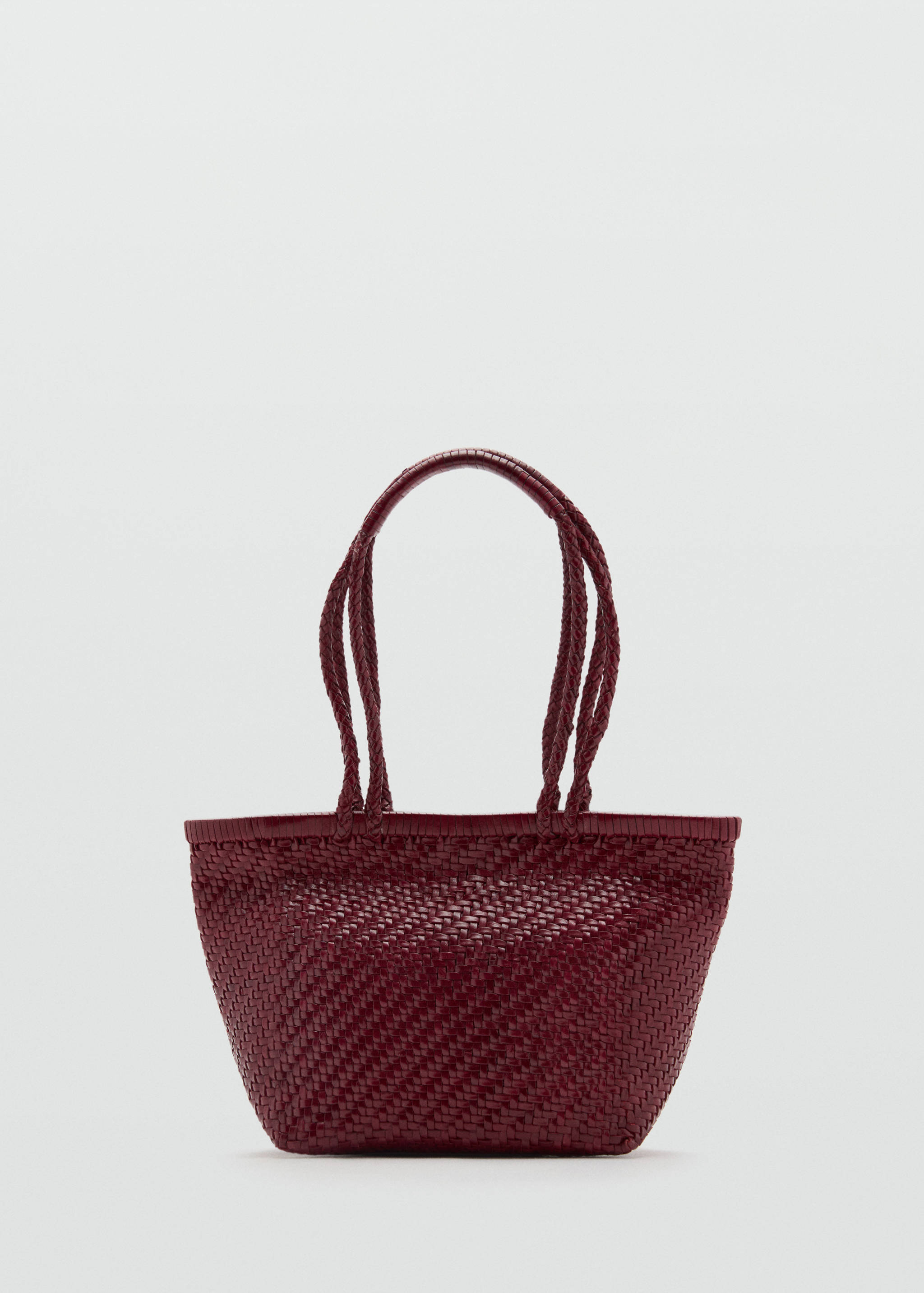 Medium braided leather bag - Article without model