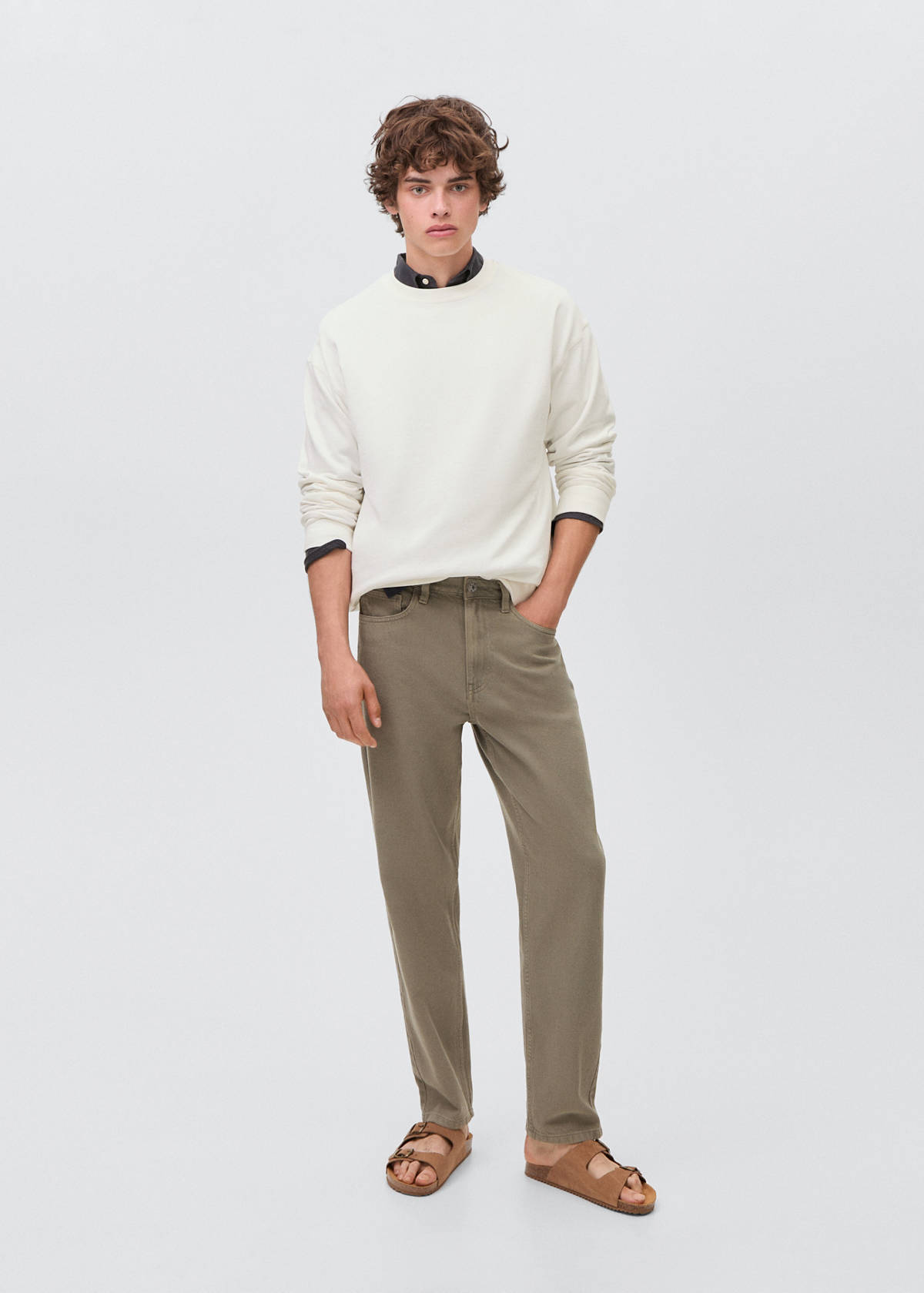 Basic cotton sweater — Off White