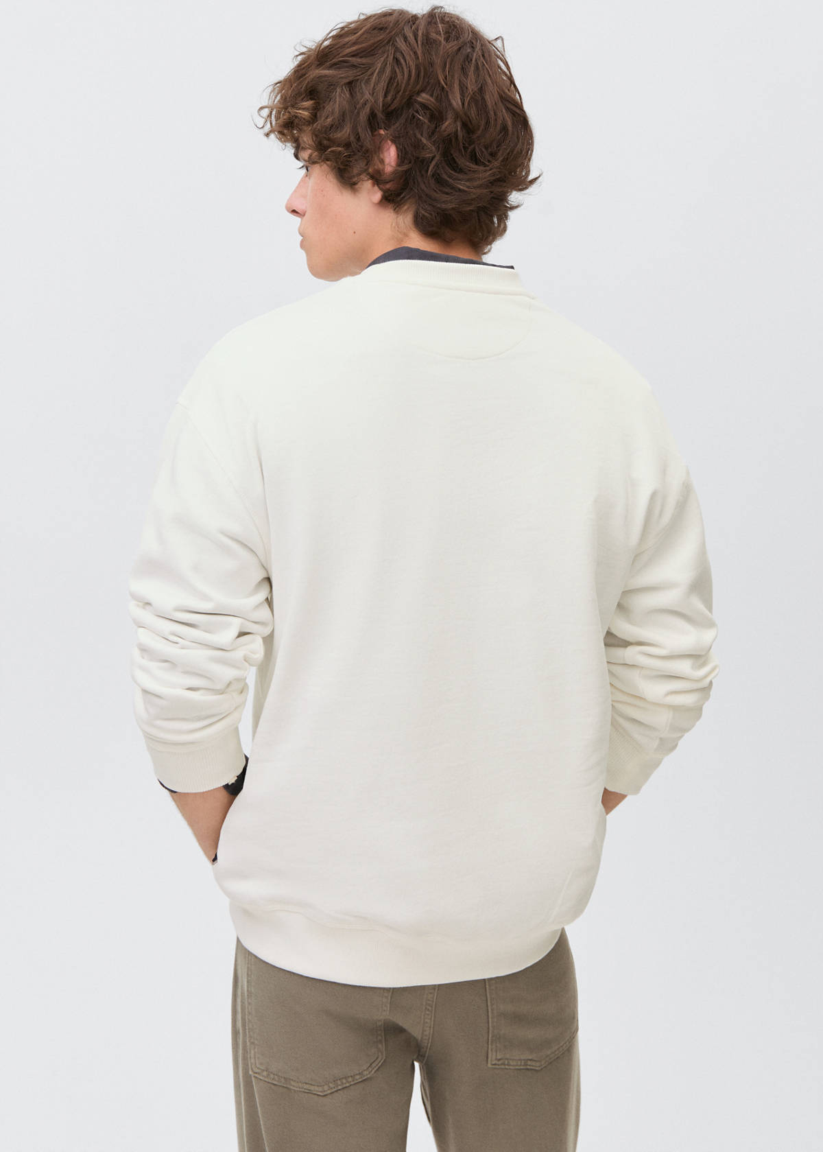 Basic cotton sweater — Off White