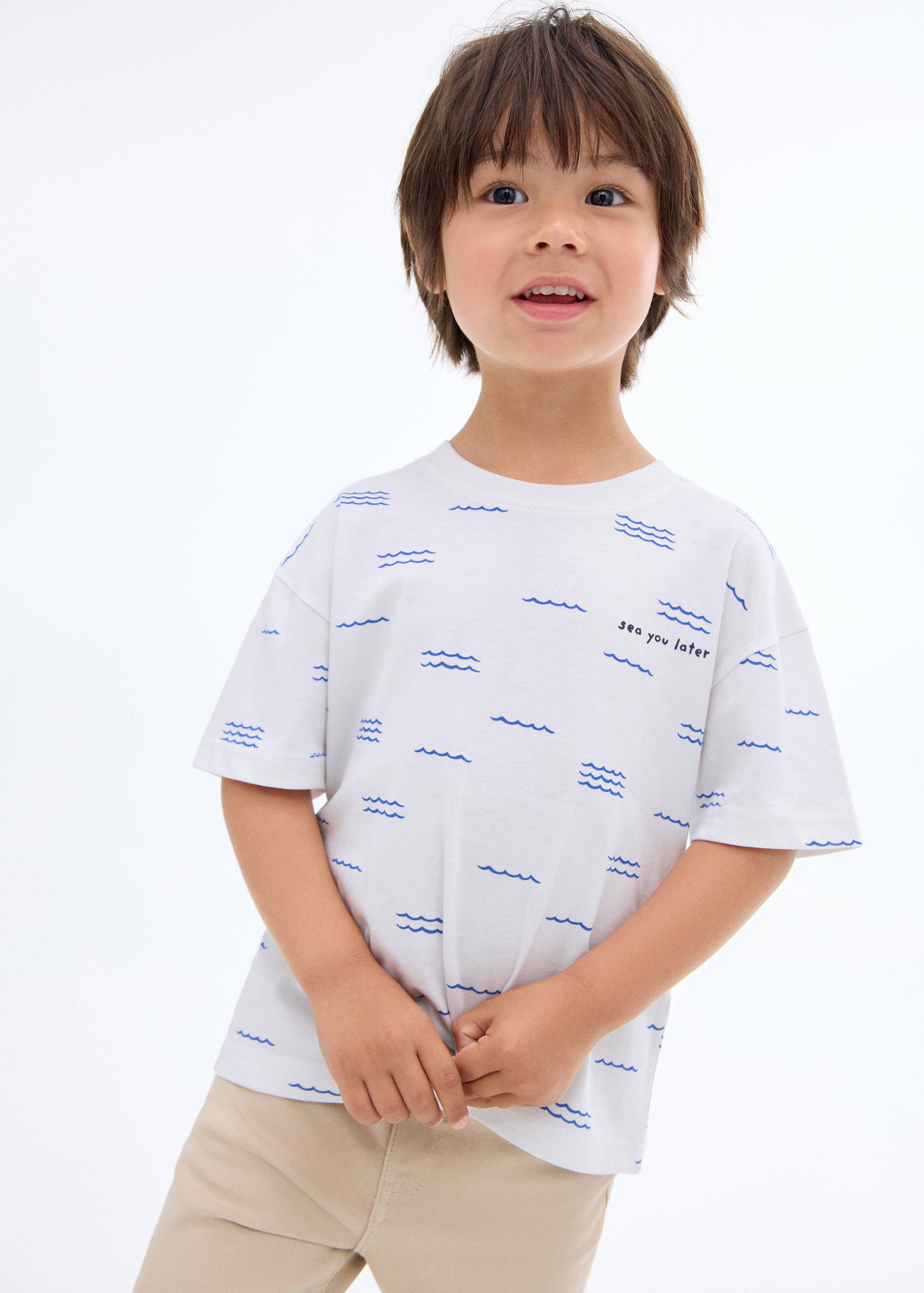 Short-sleeved printed t-shirt - Medium plane