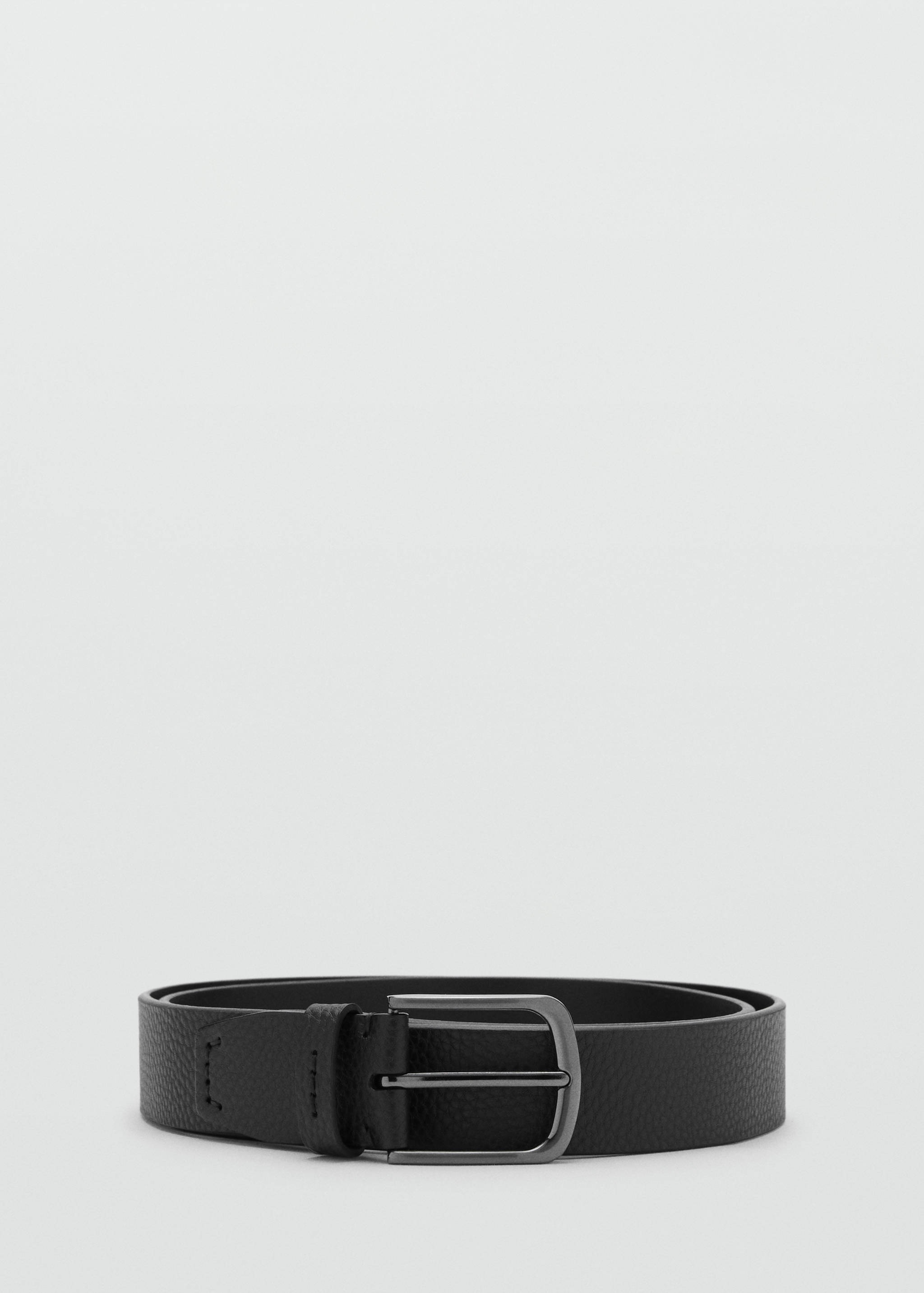 Pebbled leather belt - Article without model