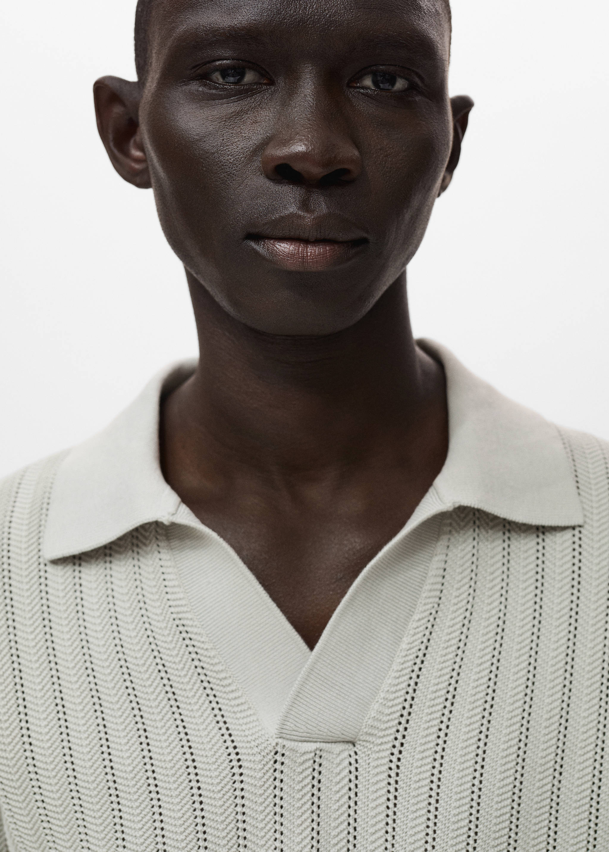 İnce balıksırtı triko polo gömlek - Ürün detayı 1