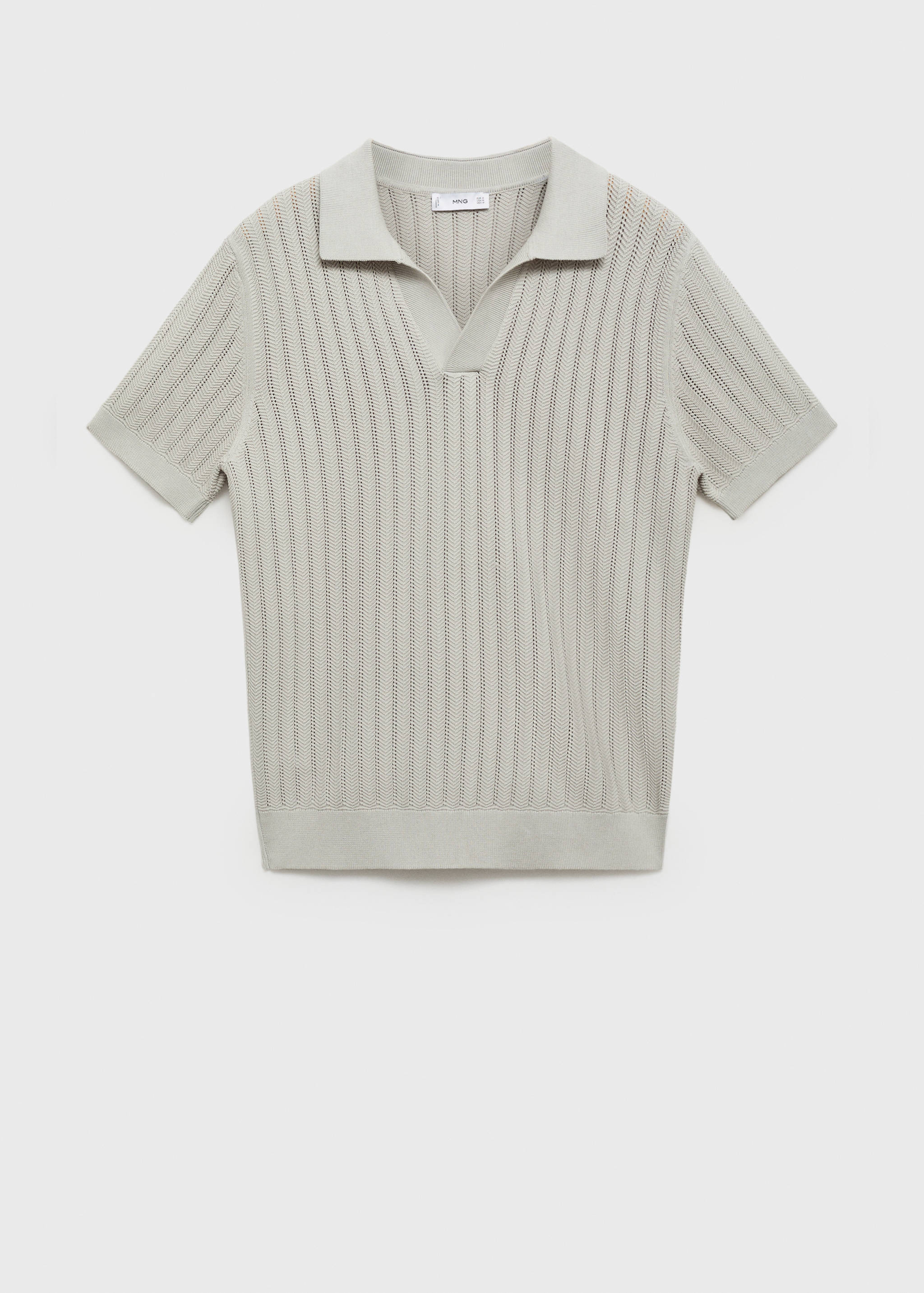 İnce balıksırtı triko polo gömlek - Modelsiz ürün