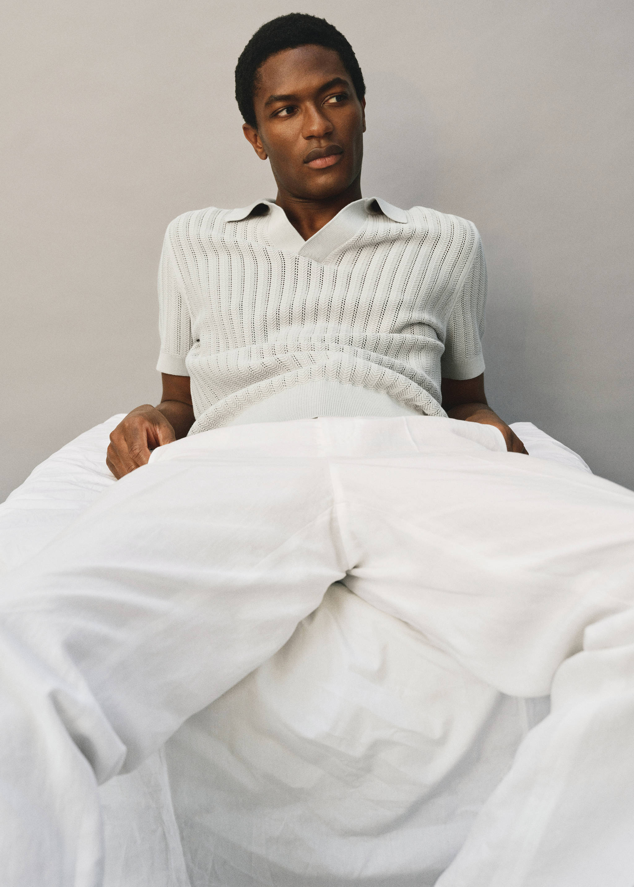 İnce balıksırtı triko polo gömlek - Ürün detayı 5